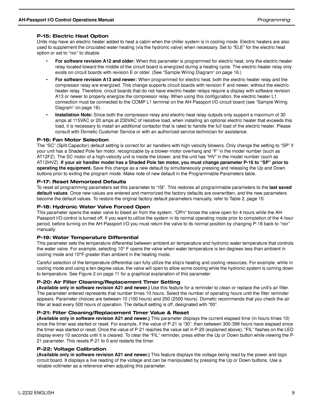 Ah Passport io cw Operation Manual 2232 15166
