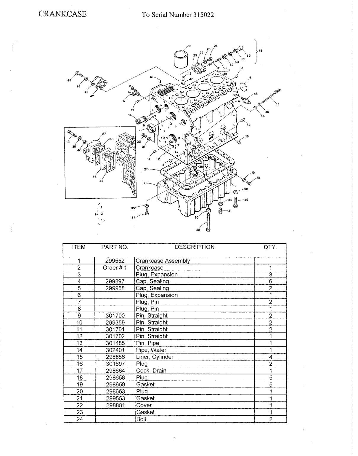 Universal Diesel 5432 Parts Manual