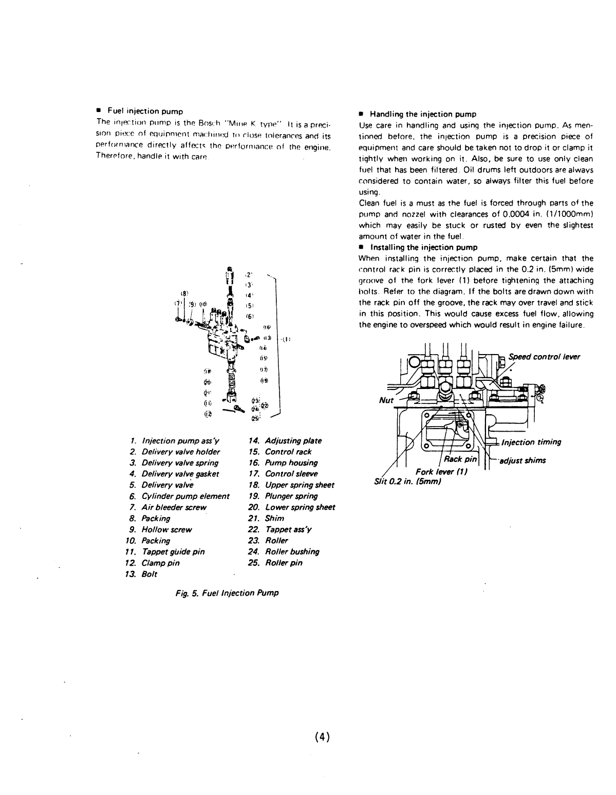 Universal Diesel 5444 Technical Manual