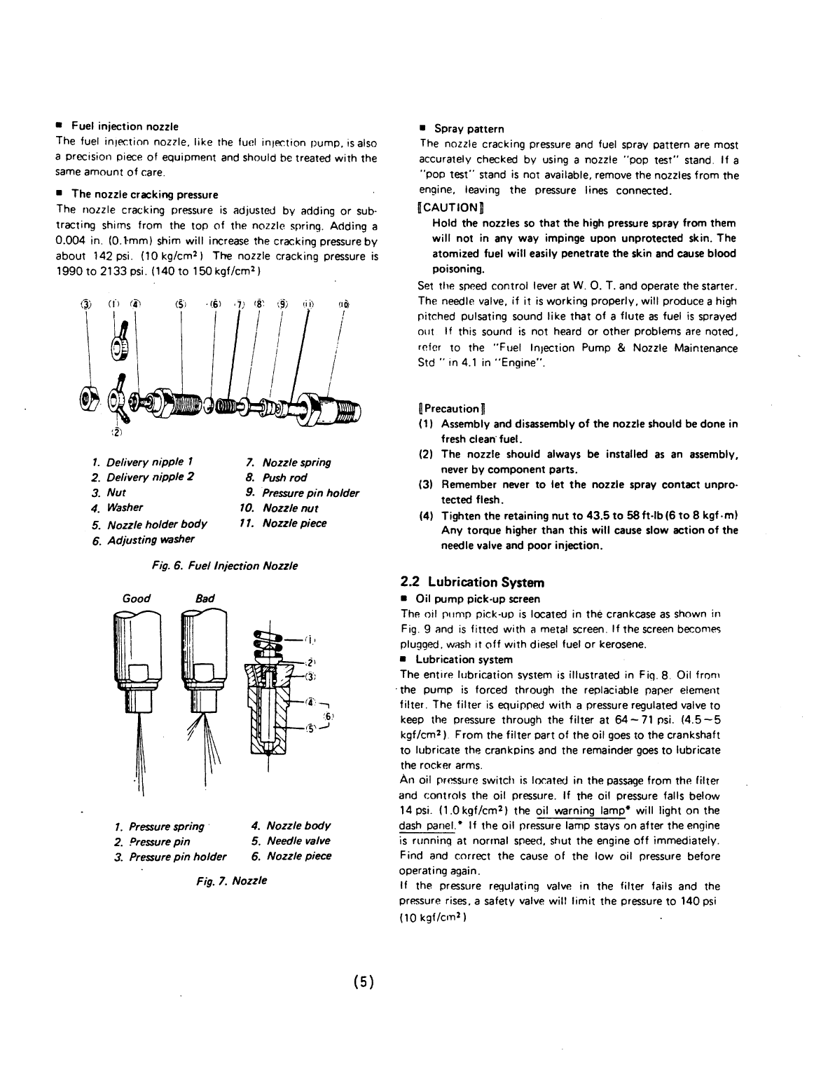 Universal Diesel 5444 Technical Manual