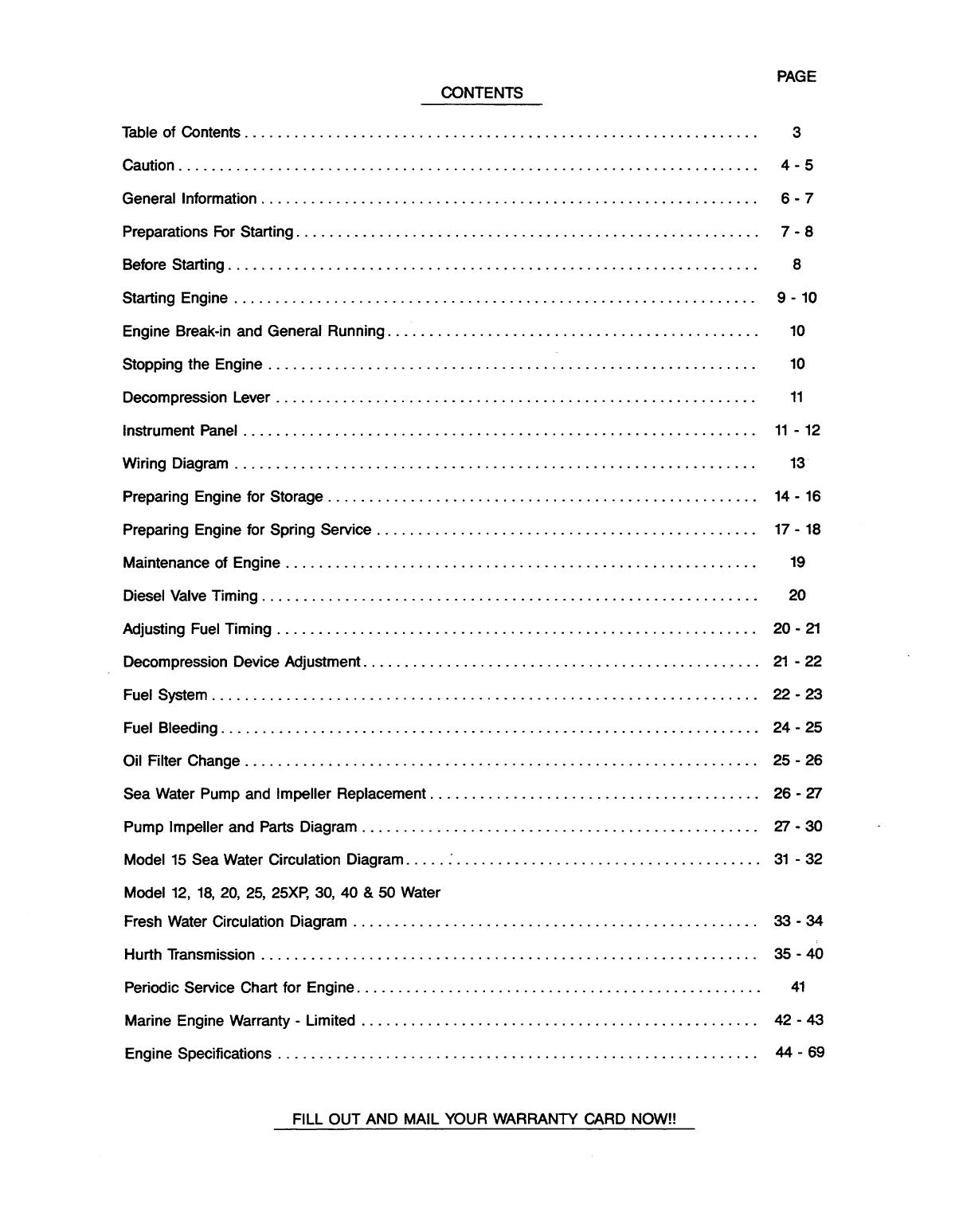 Universal Diesel M 20 Operator's Manual
