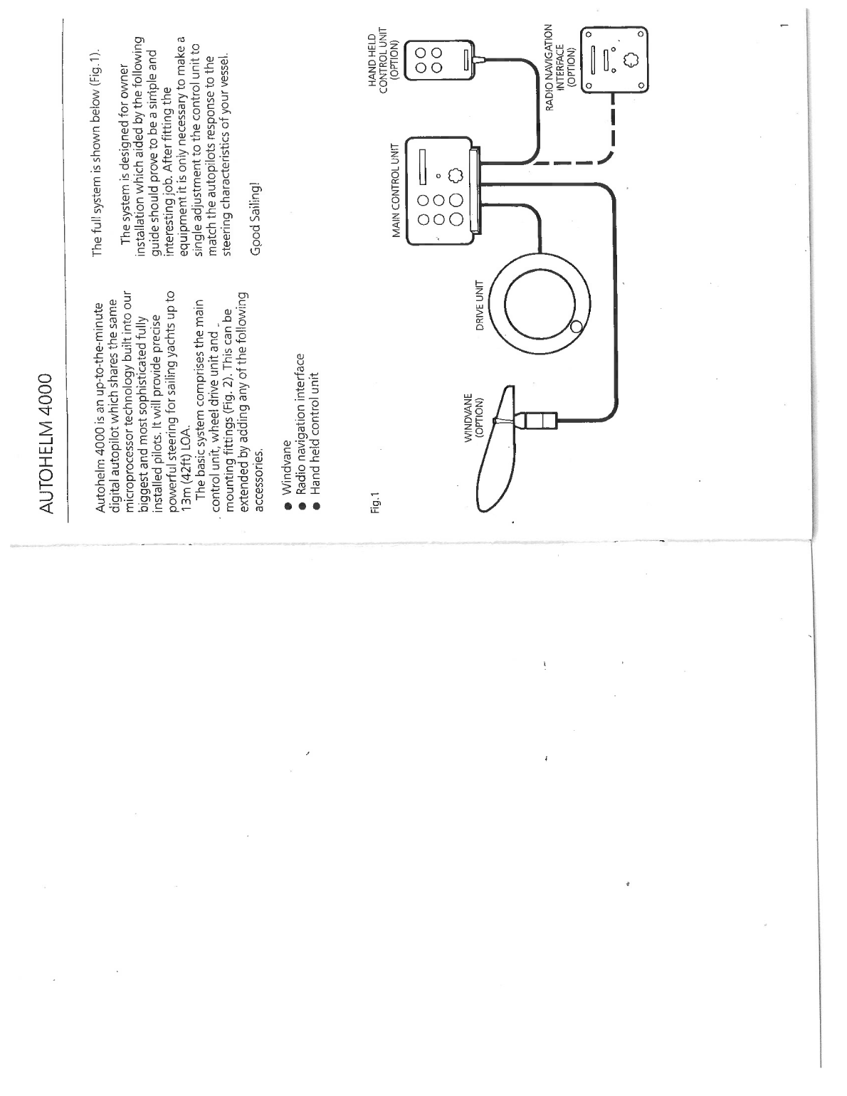 Autohelm 4000 Installation And Operating Handbook