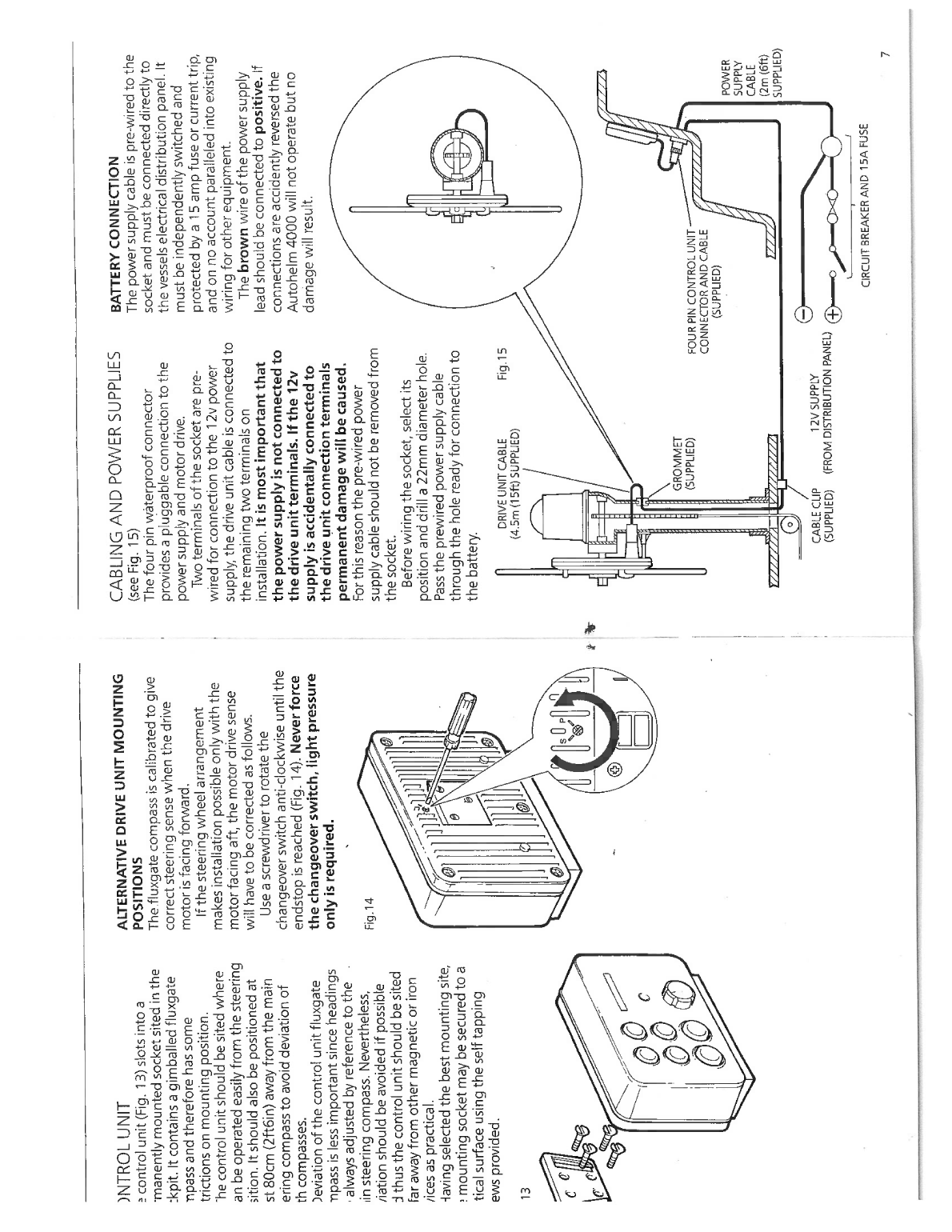 Autohelm 4000 Installation And Operating Handbook