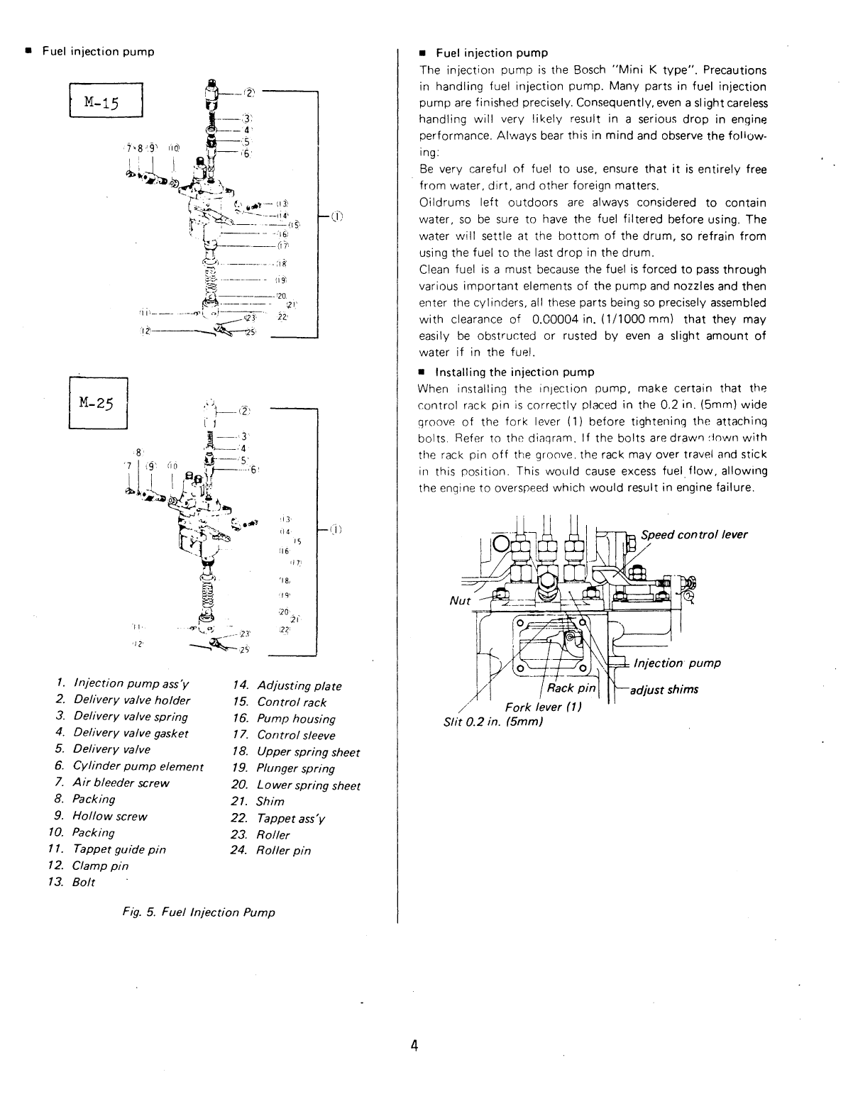 Universal Diesel M 25 Technical Manual