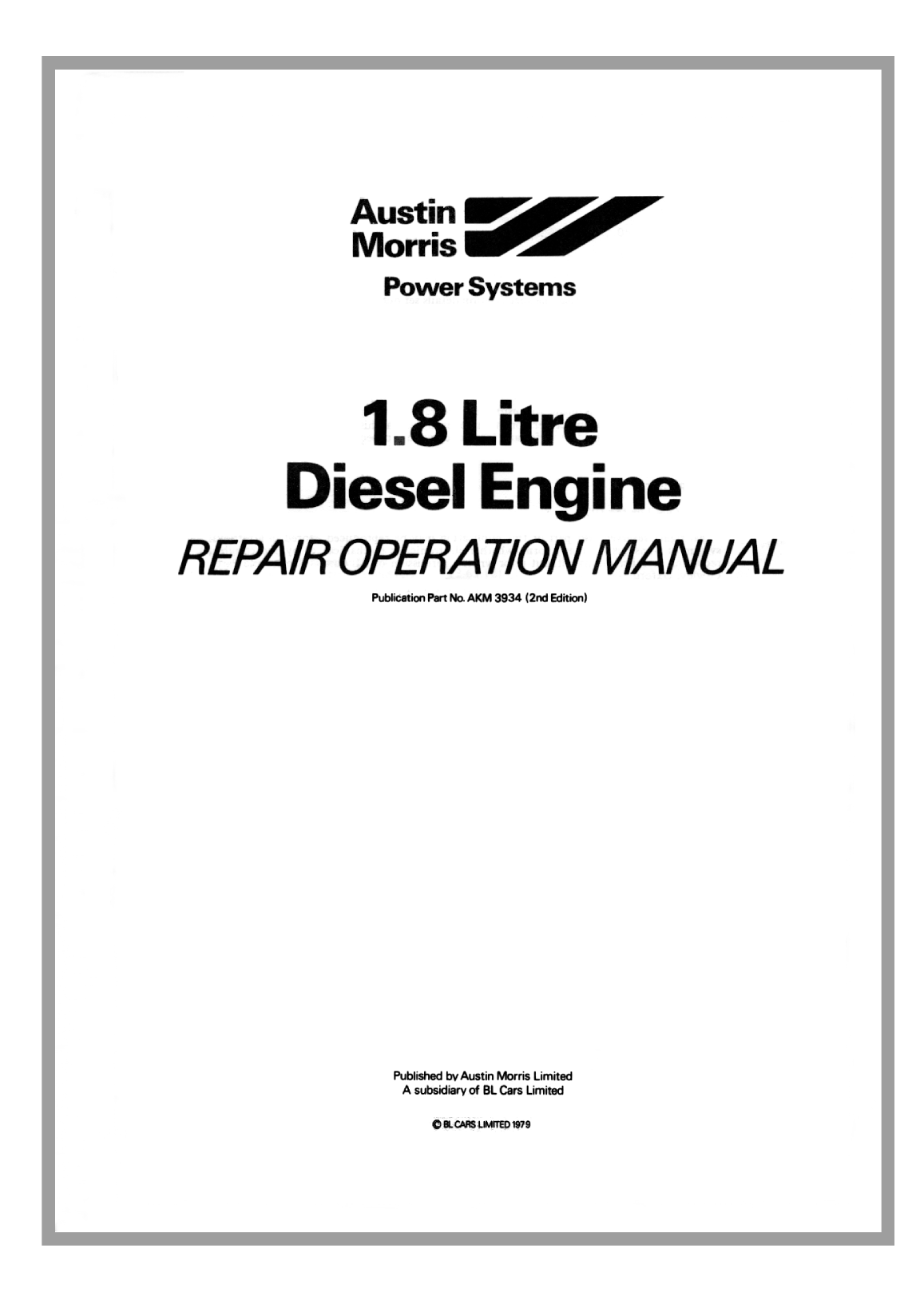 B.m.c.1.8 Workshop Manual
