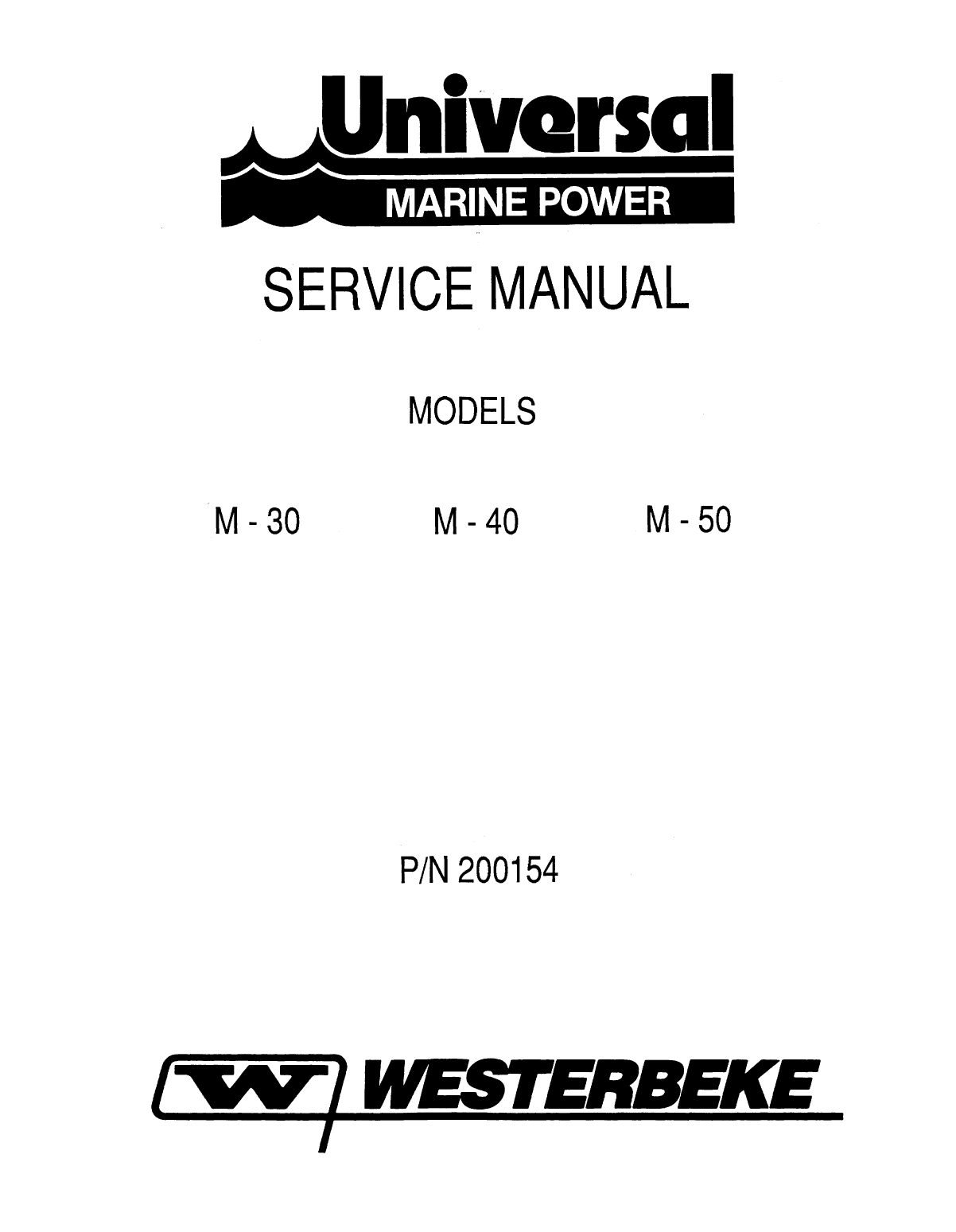 Universal Diesel M 30 Technical Manual