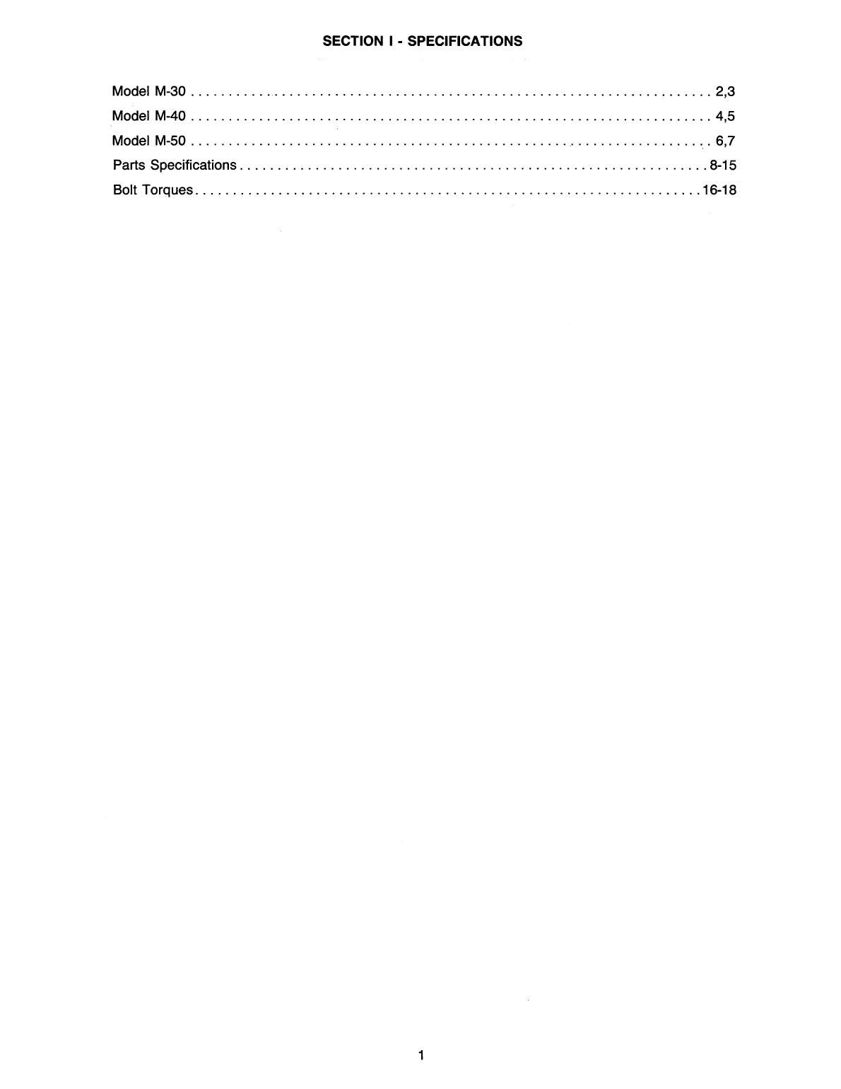 Universal Diesel M 30 Technical Manual