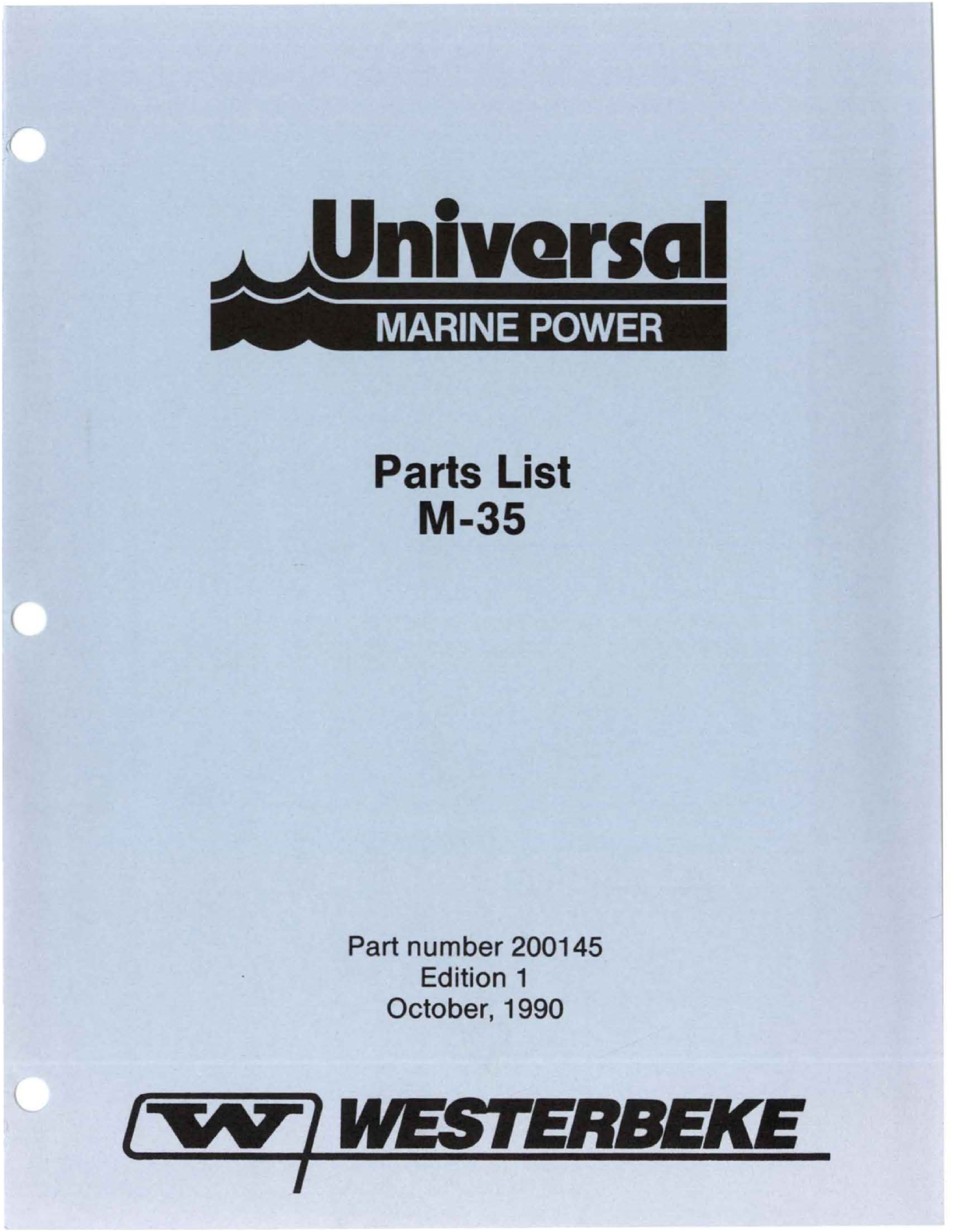 Universal Diesel M 35 Parts Manual