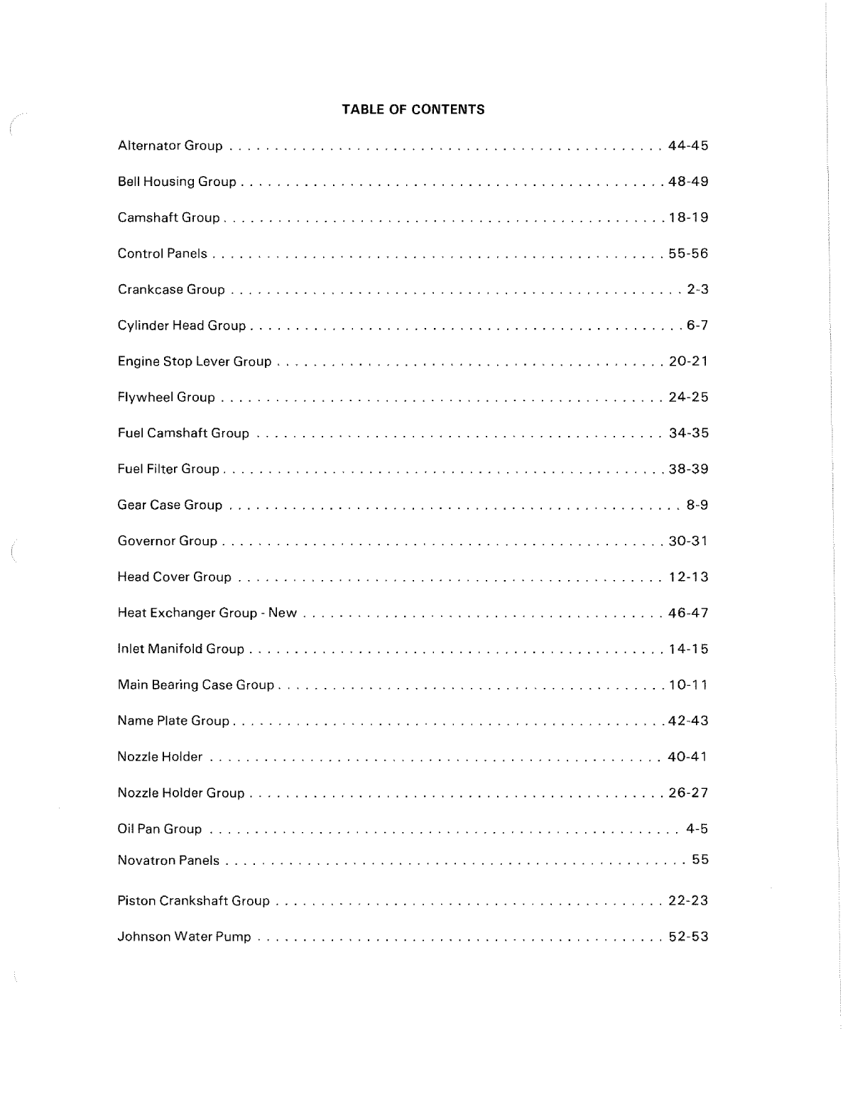 Universal Diesel M 35 Parts Manual