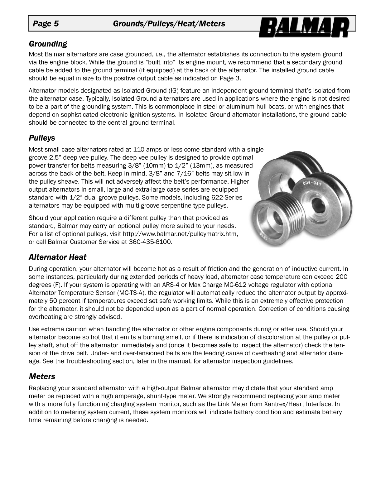 Balmar 12 Volt Alternator Manual
