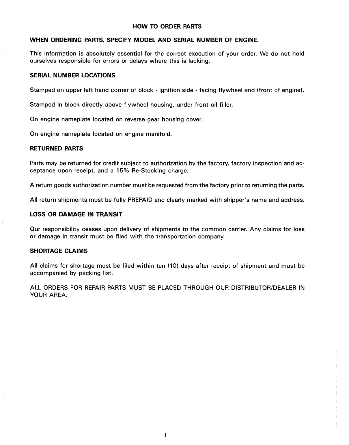 200141 M3 20 Parts Manual