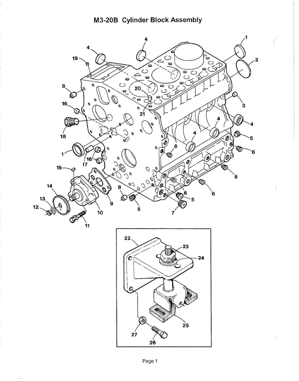 Universal Diesel M3 20b Parts Manual