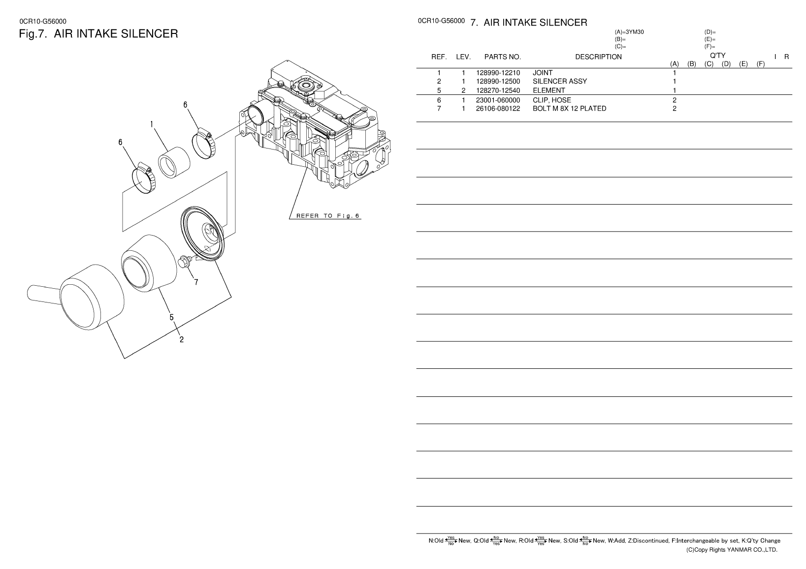 Yanmar 3ym30 Parts Catalog