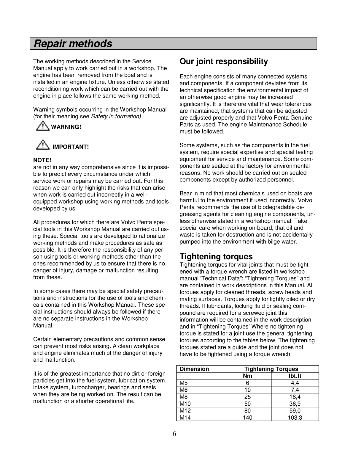 Volvo Md6a Md7a Workshop Manual