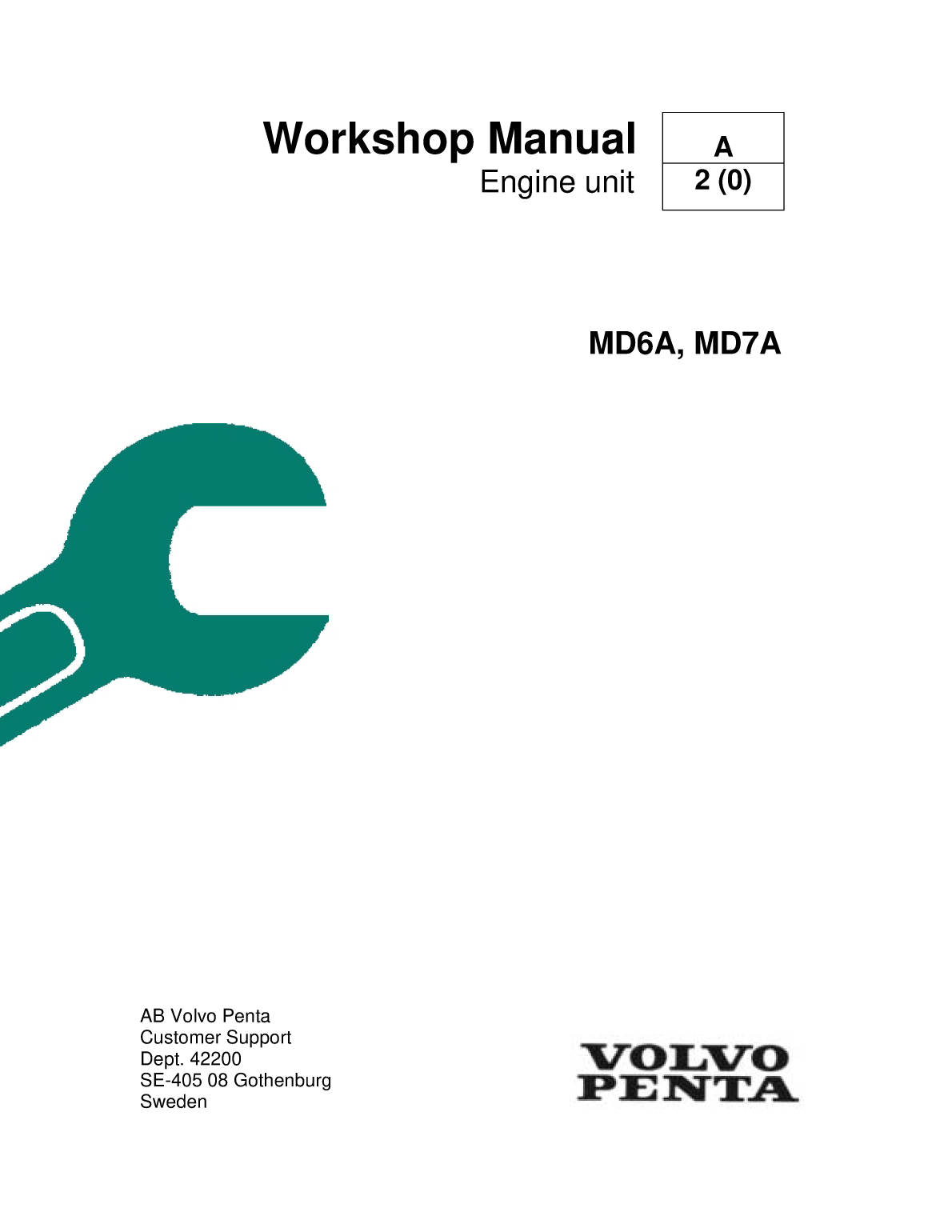 Volvo Penta Md6a Md7a Workshop Manual