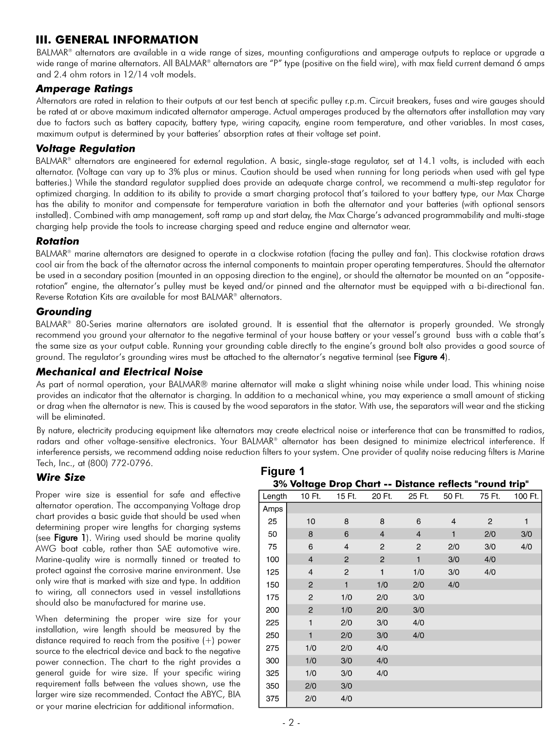 Balmar 8 Series Alternator Manual