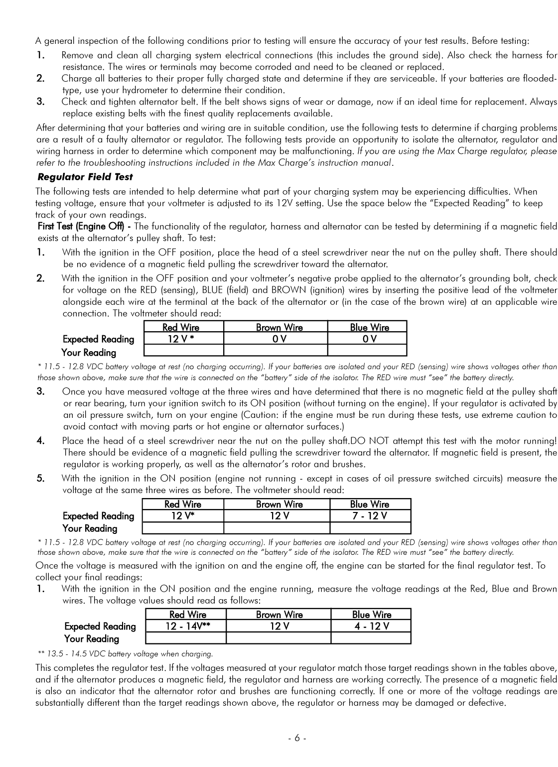 Balmar 8 Series Alternator Manual