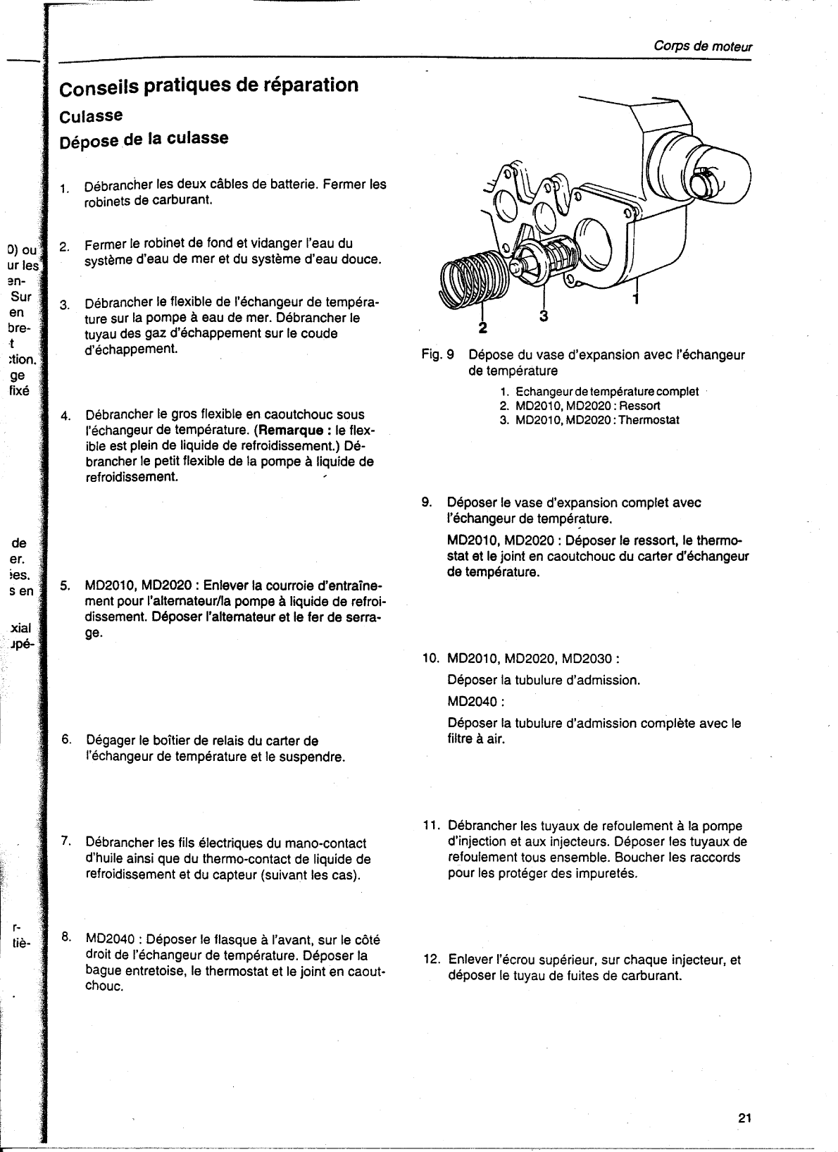 ' Volvo/md20x0: Manuel atelier Volvo Md2010 2020 2030 2040 Workshop Manual, In French'