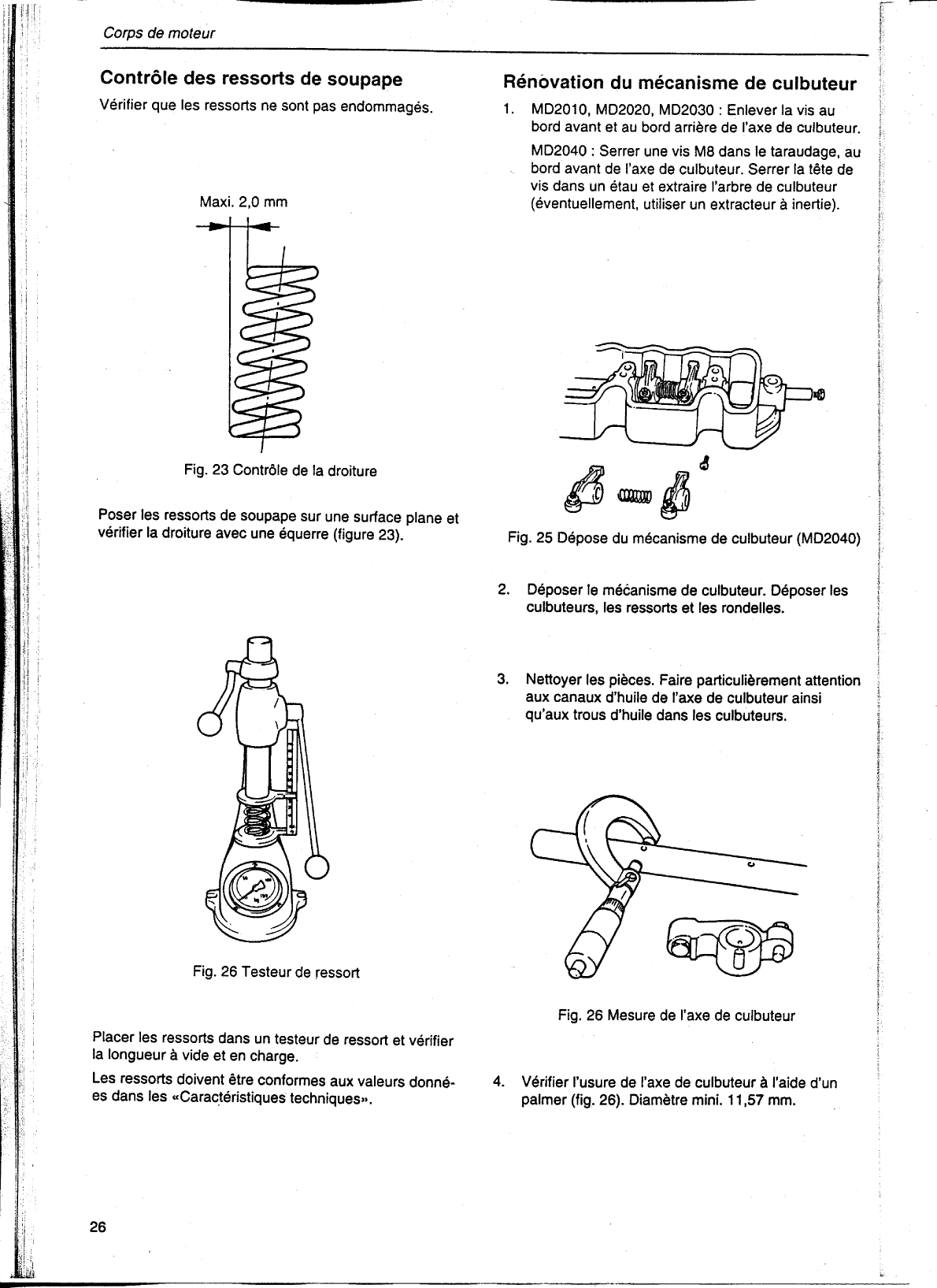 ' Volvo/md20x0: Manuel atelier Volvo Md2010 2020 2030 2040 Workshop Manual, In French'