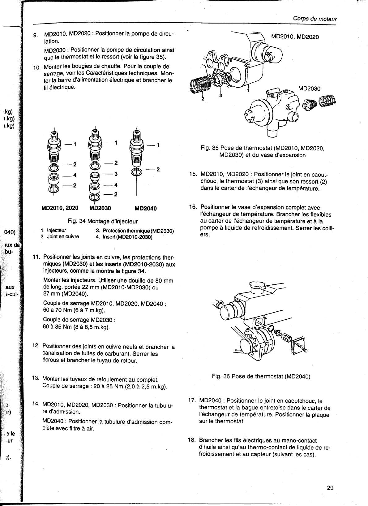 ' Volvo/md20x0: Manuel atelier Volvo Md2010 2020 2030 2040 Workshop Manual, In French'