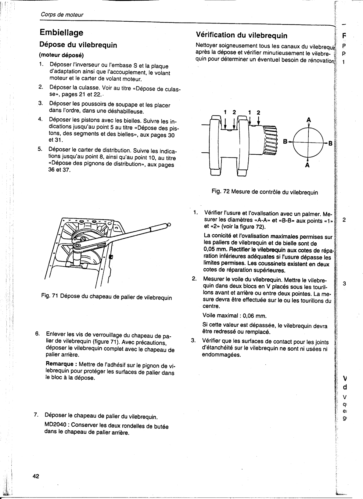 ' Volvo/md20x0: Manuel atelier Volvo Md2010 2020 2030 2040 Workshop Manual, In French'