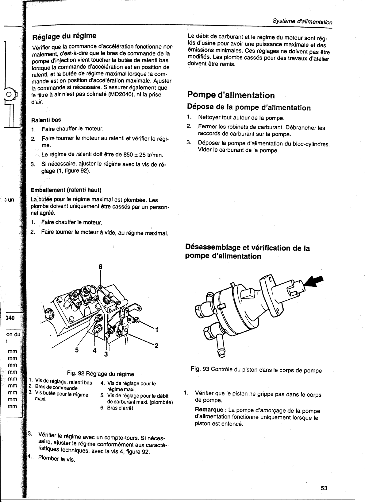 ' Volvo/md20x0: Manuel atelier Volvo Md2010 2020 2030 2040 Workshop Manual, In French'