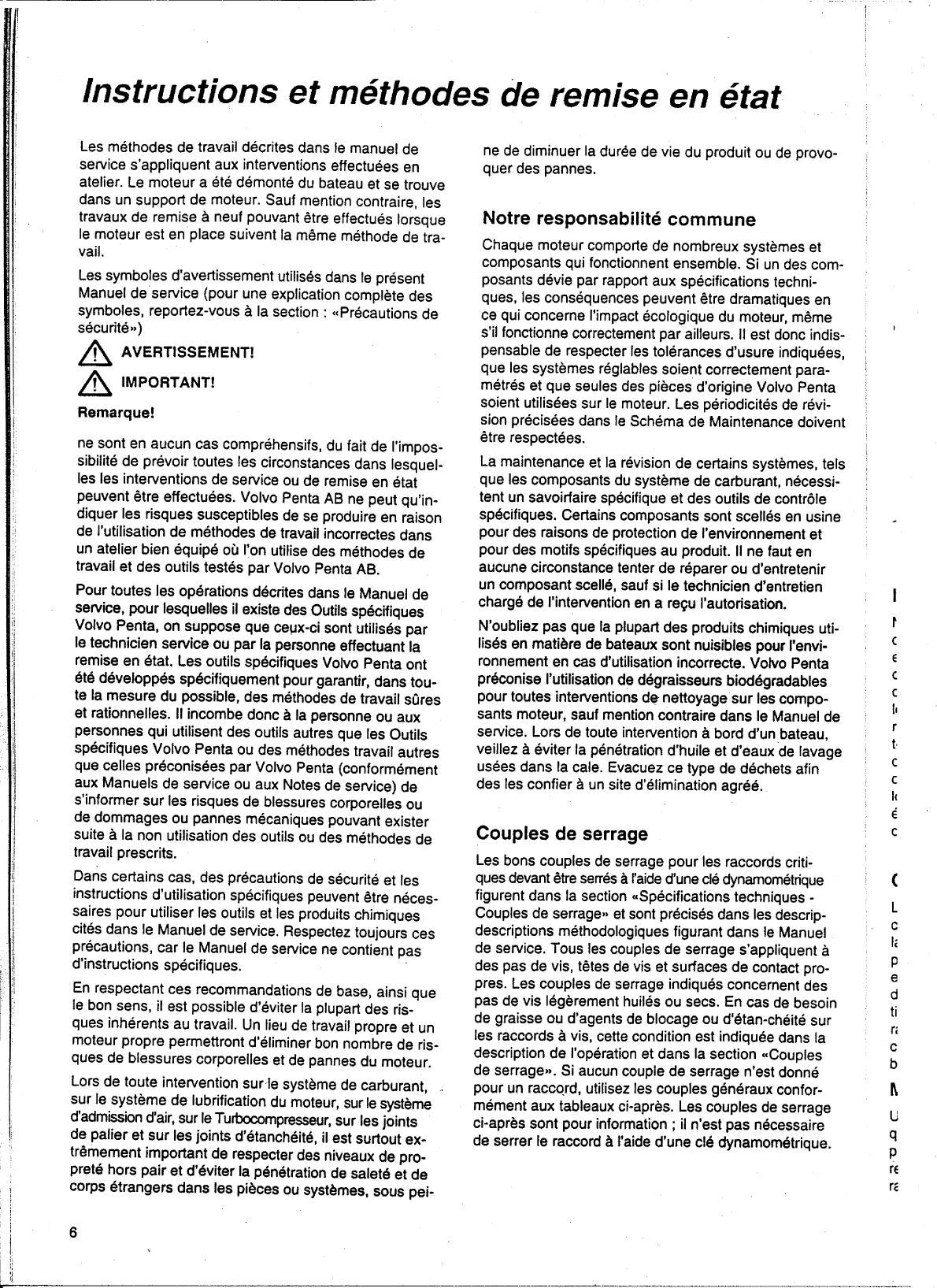 ' Volvo/md20x0: Manuel atelier Volvo Md2010 2020 2030 2040 Workshop Manual, In French'