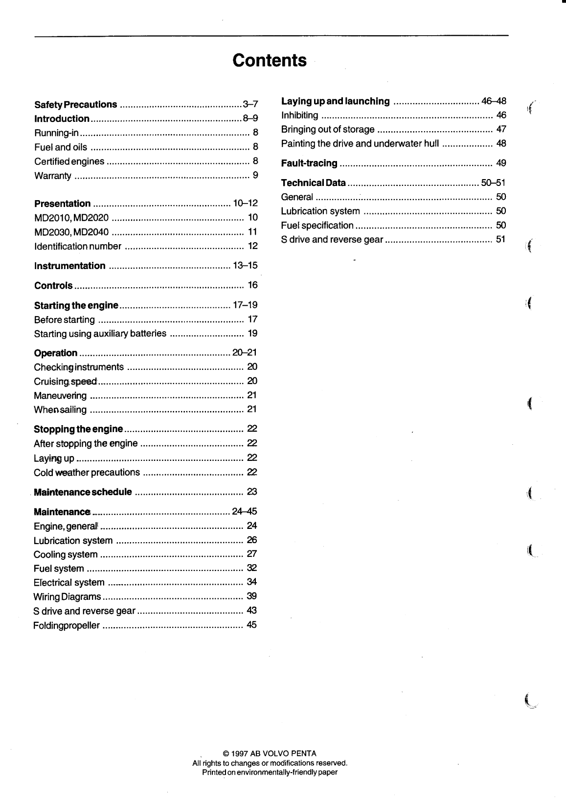 Volvo/md20x0: Owner man Volvo Md2040 Owner