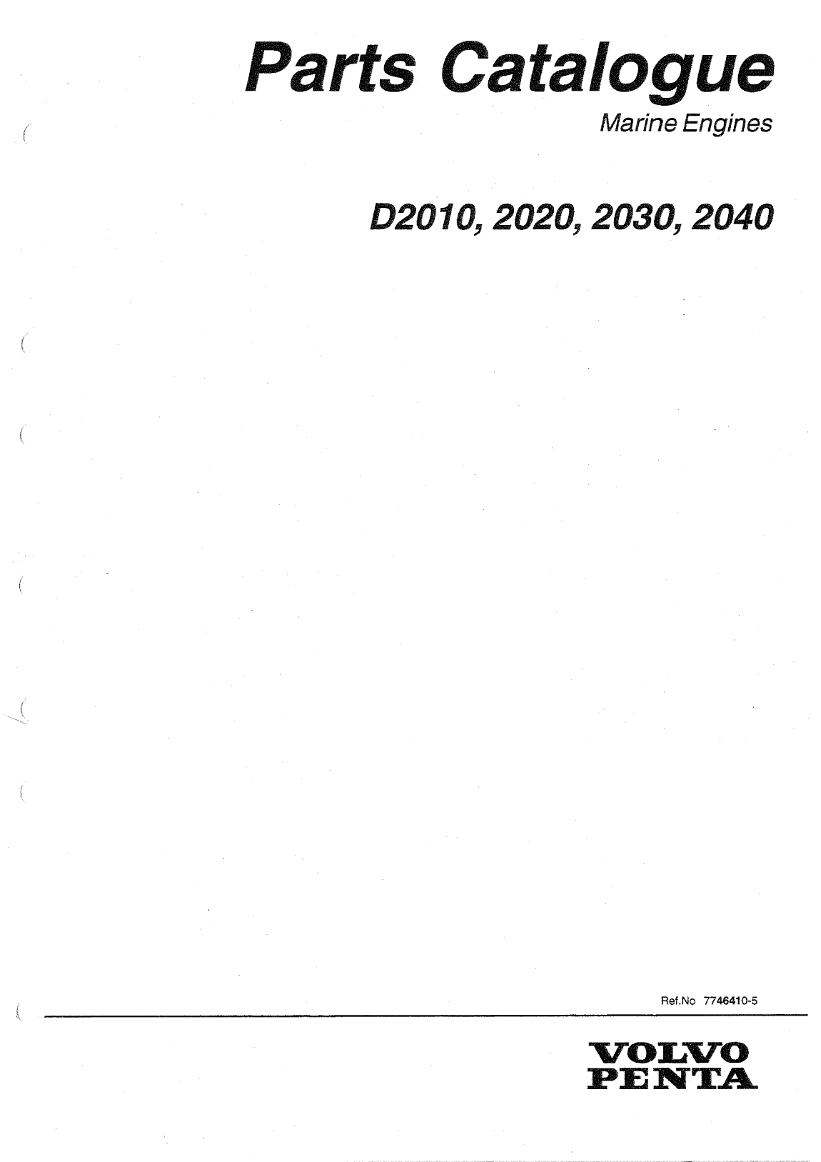 Volvo/md20x0: Parts Volvo Md2010 2020 2030 2040 Spare Parts Manual (1999)
