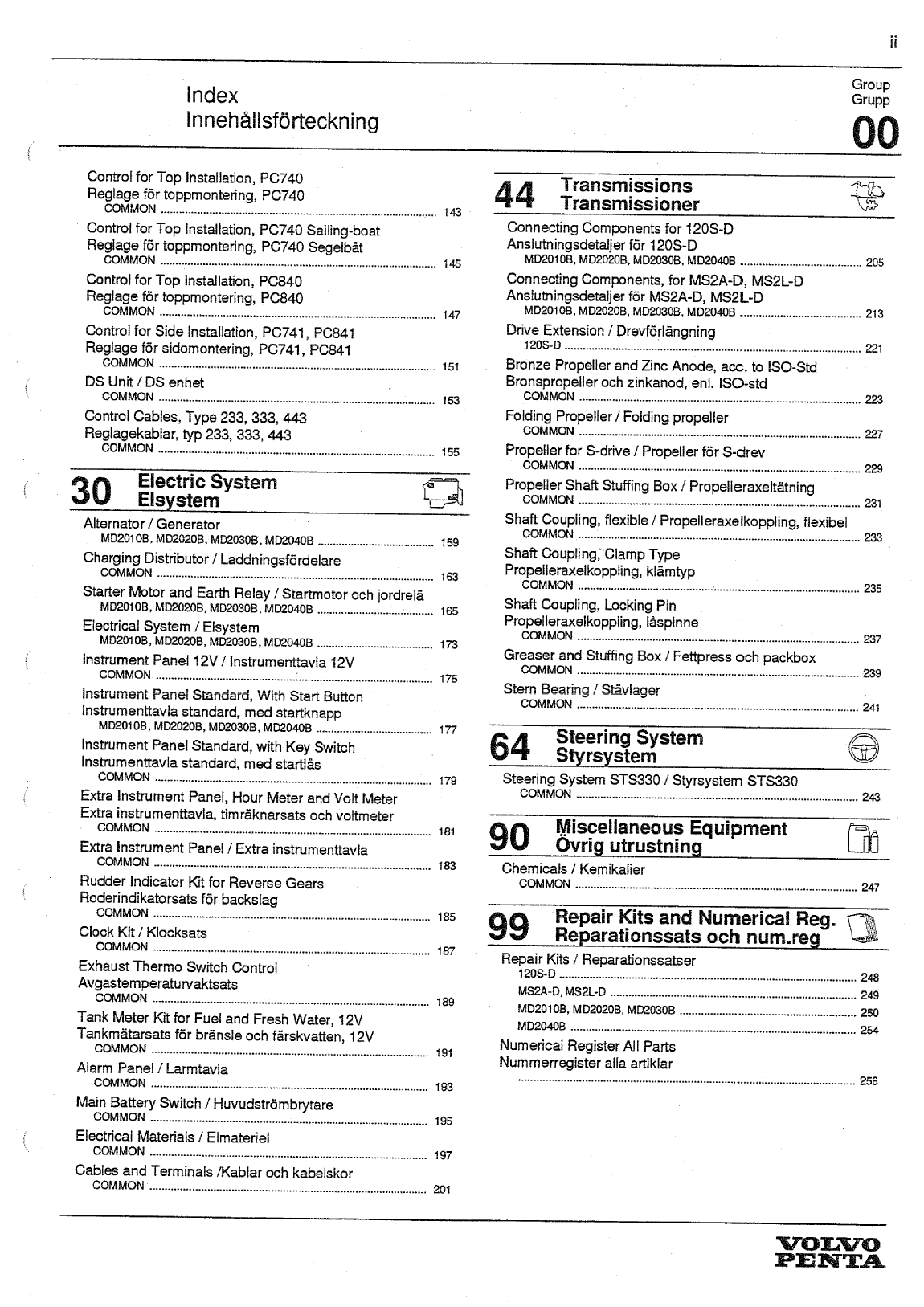 ' Volvo/md20x0: Parts Volvo Md2010 2020 2030 2040 Spare Parts Manual (1999)'