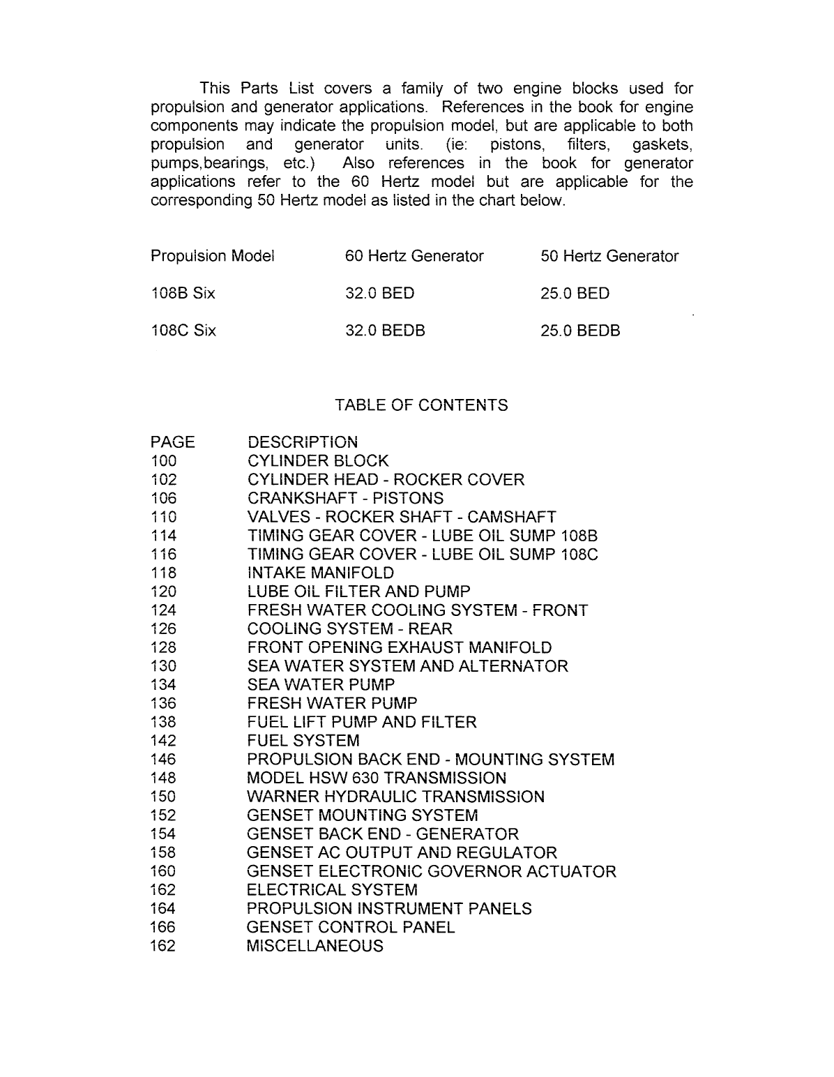 Westerbeke Diesel 108b Six Operator's Manual