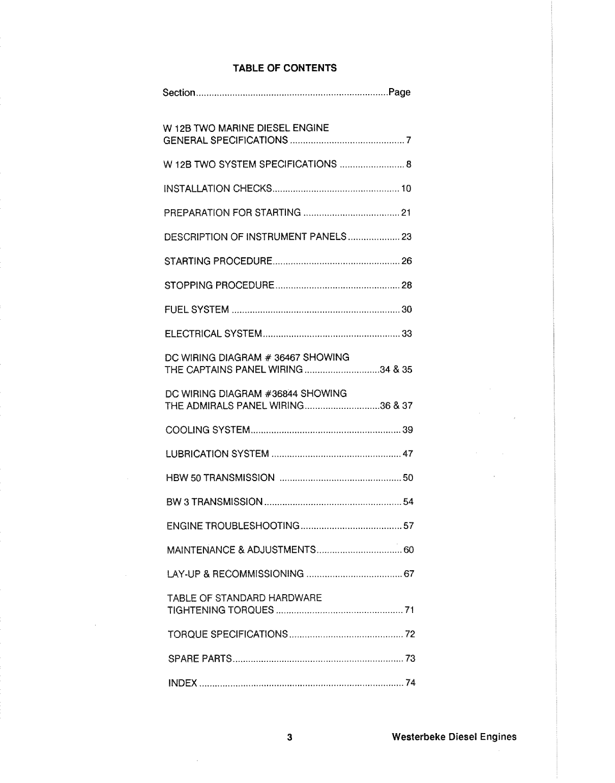 Westerbeke Diesel 108c Six Parts Manual