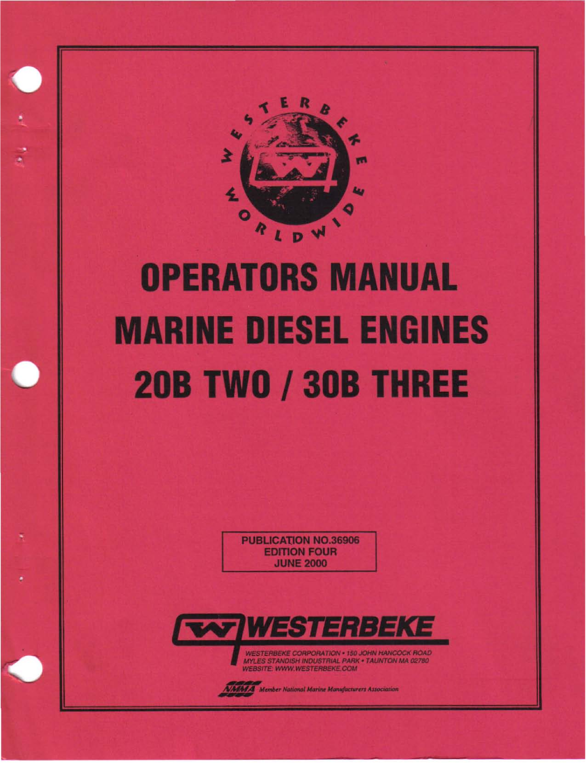 Westerbeke Diesel 30b Three Technical Manual