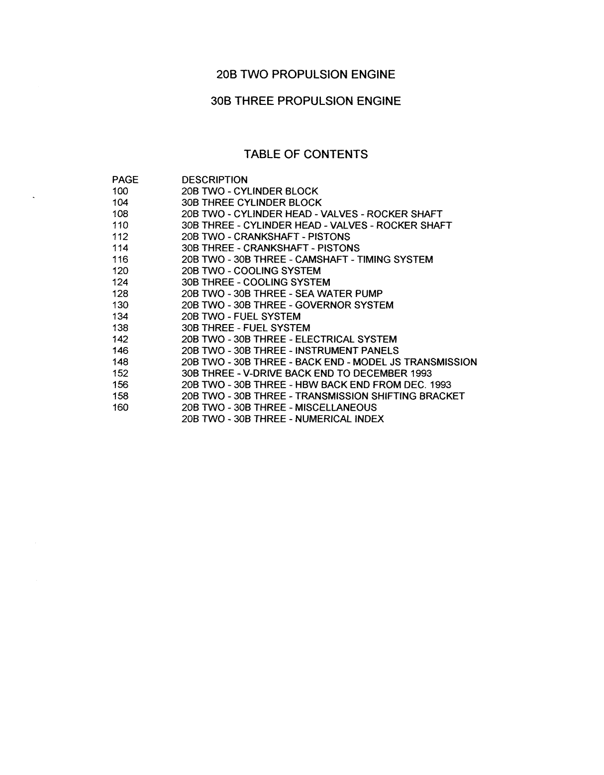 Westerbeke Diesel 30c Three Operator's Manual