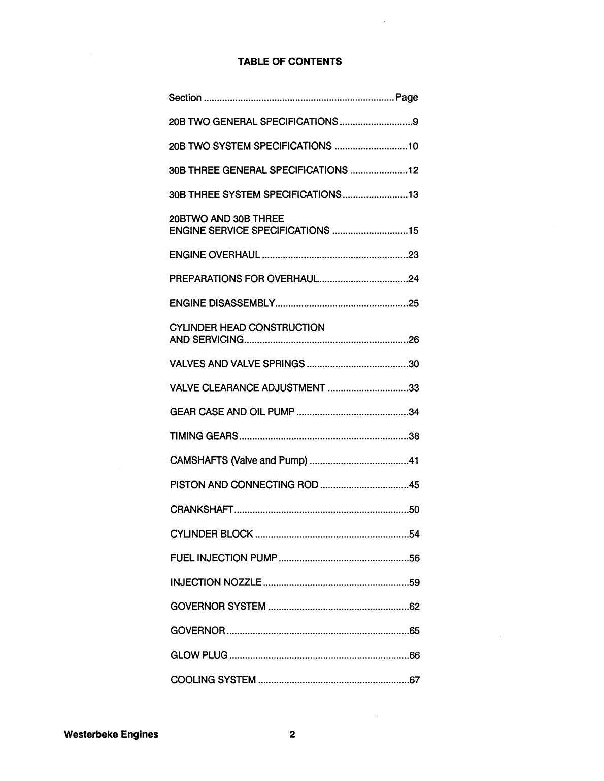 Westerbeke Diesel 30c Three Parts Manual