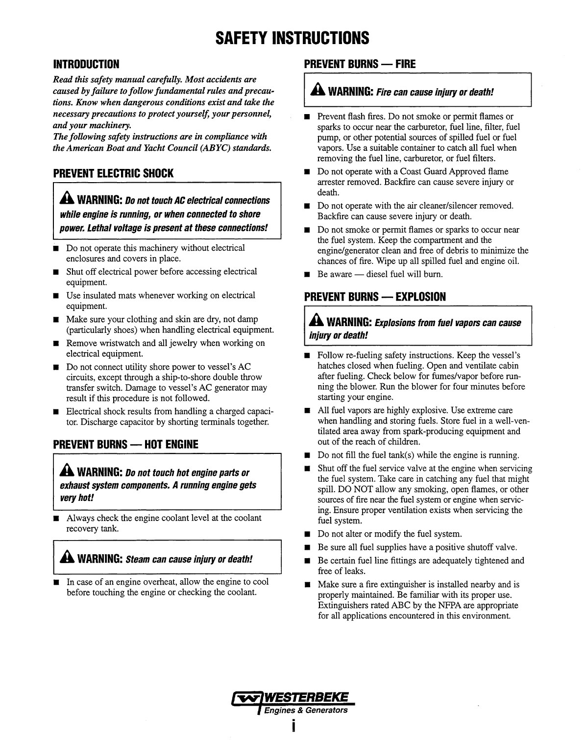 Westerbeke Diesel 44a Four Technical Manual