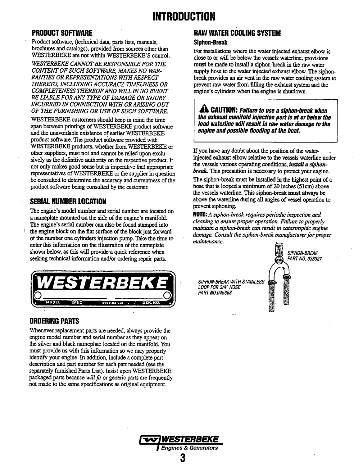 Westerbeke Diesel 55c Four Operator's Manual