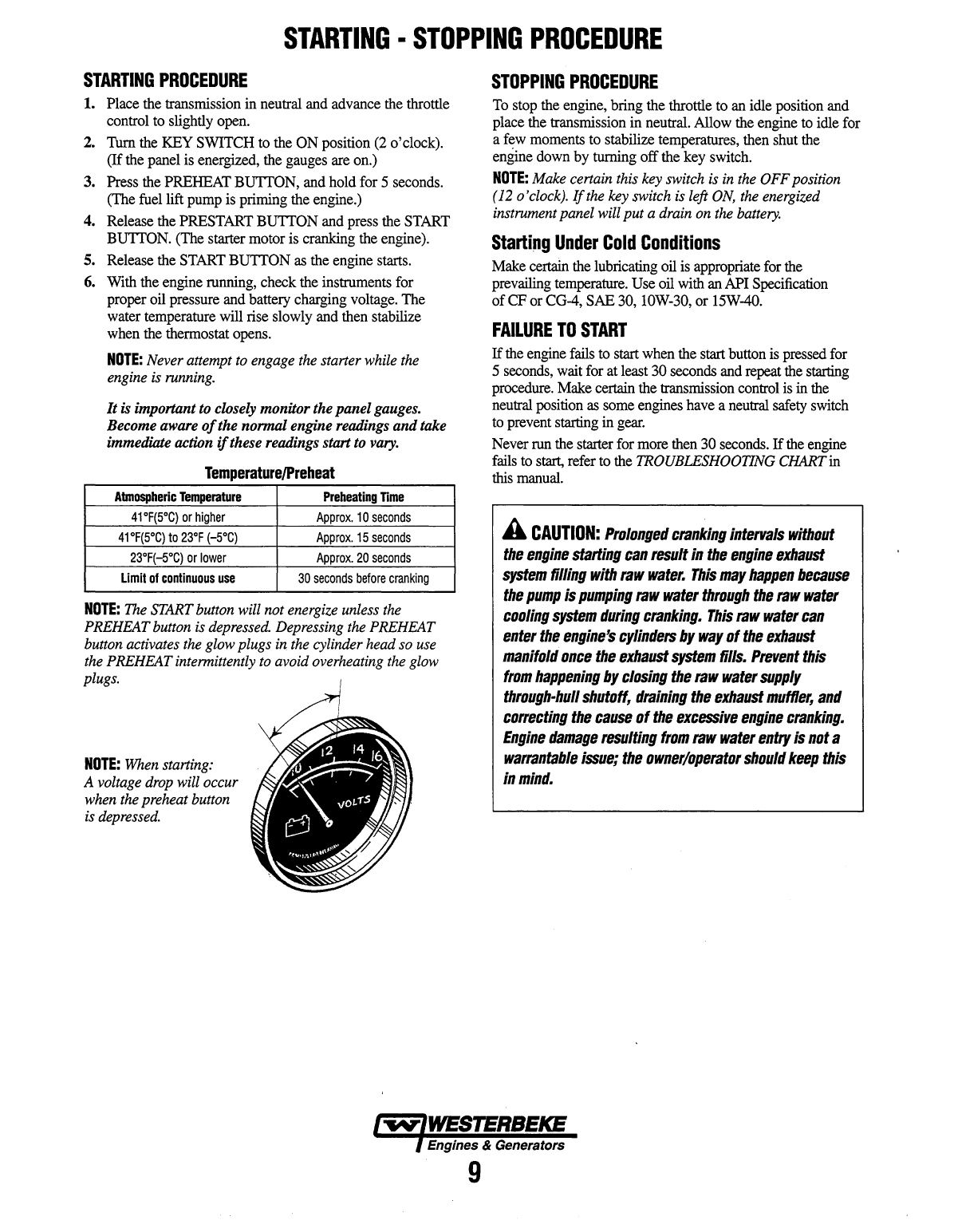 Westerbeke Diesel 63d Four Operator's Manual