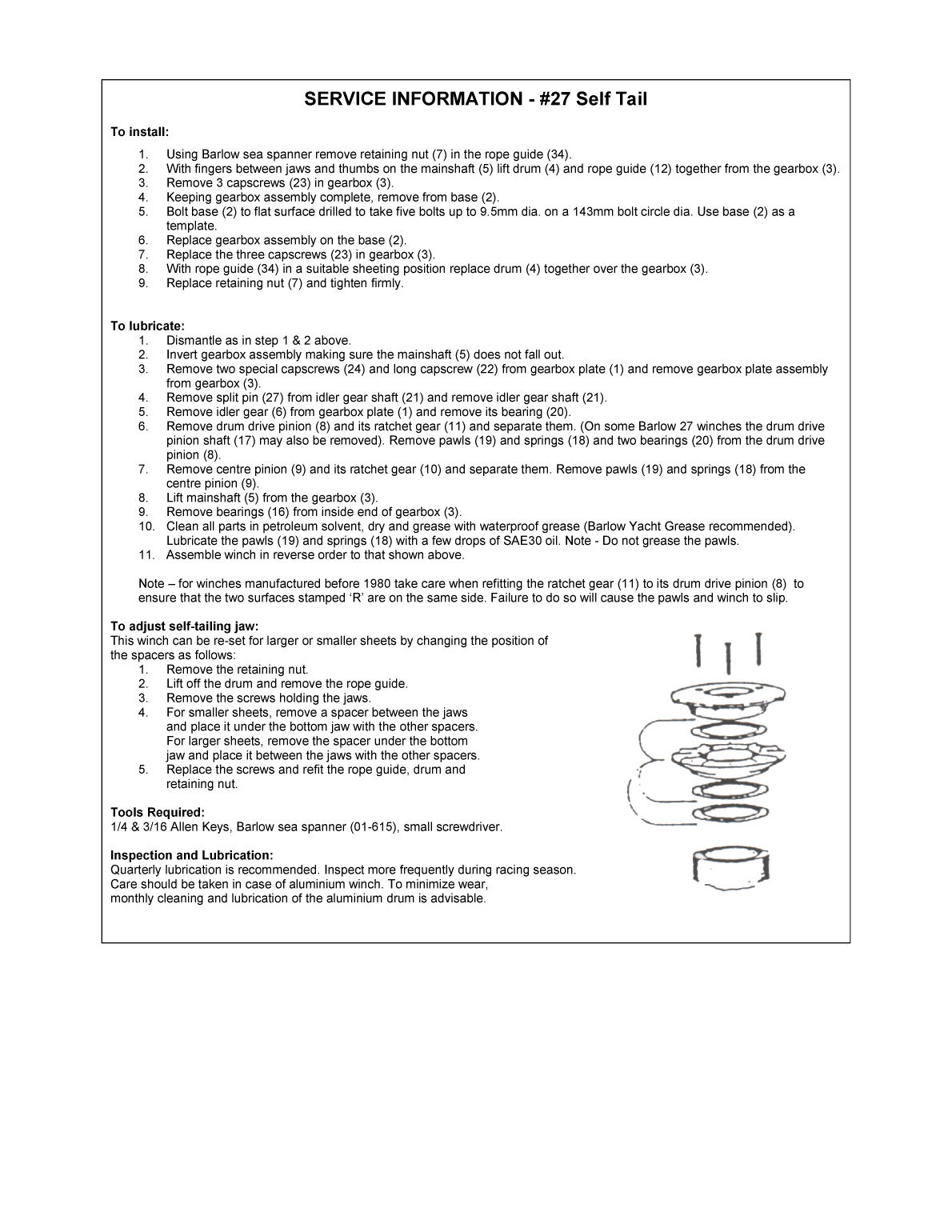 Barlow Barient Winchs
