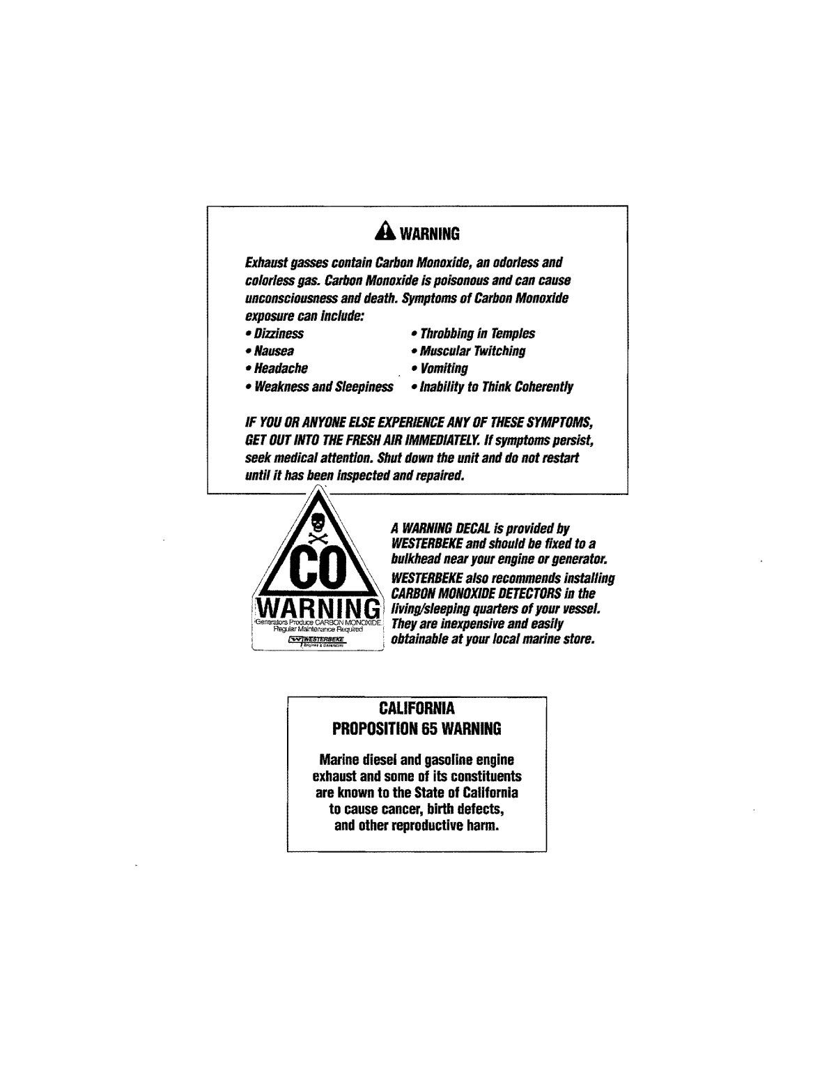 Westerbeke Diesel 65b Four Technical Manual