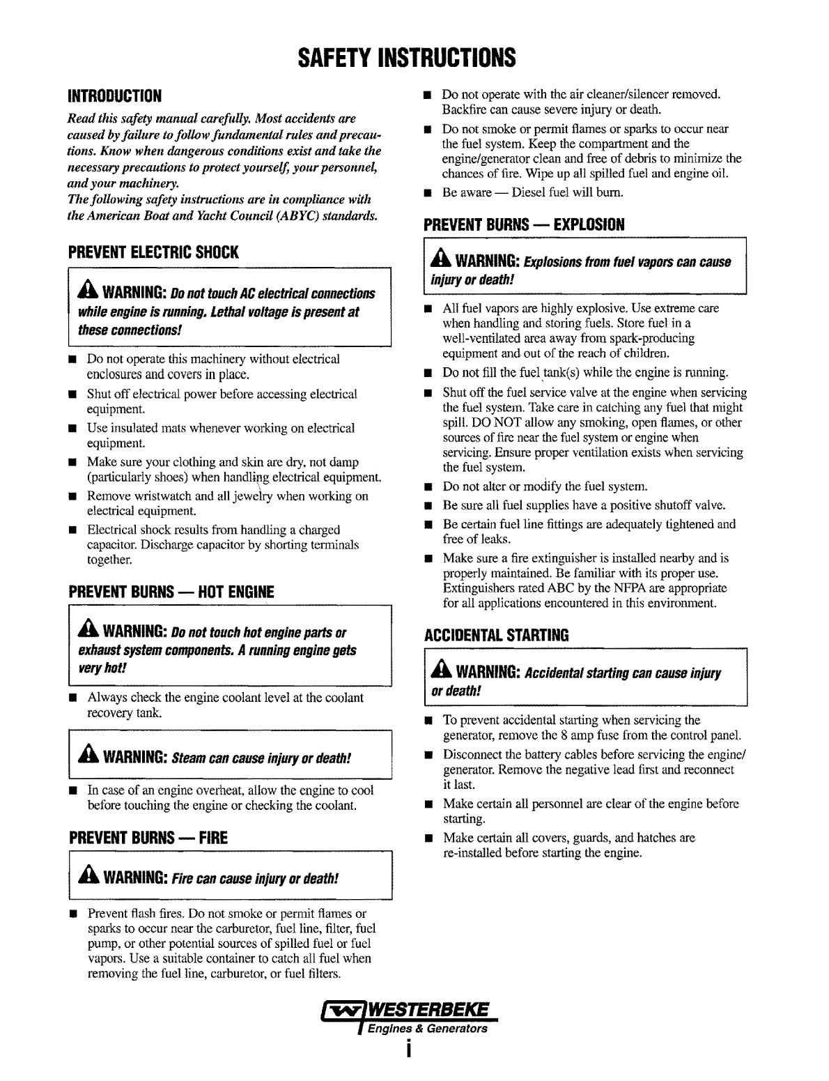Westerbeke Diesel 65b Four Technical Manual