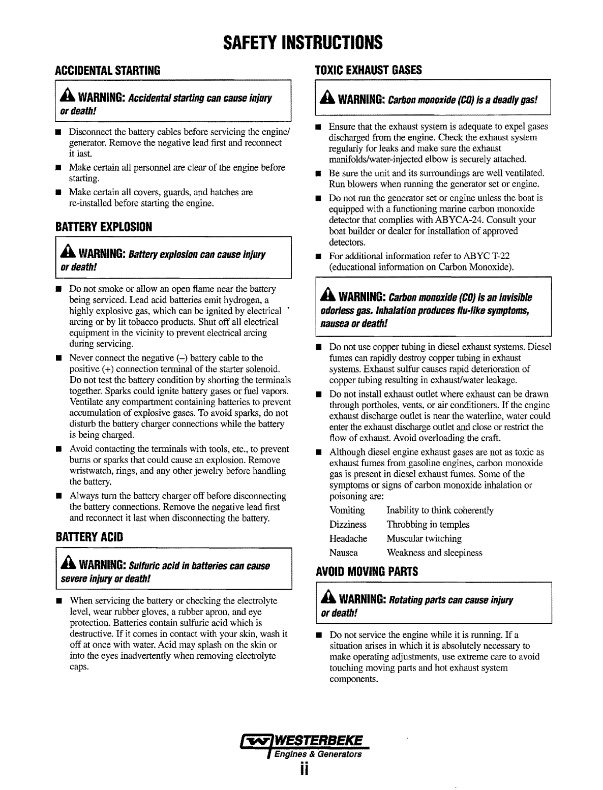 Westerbeke Diesel 7a One Parts Manual