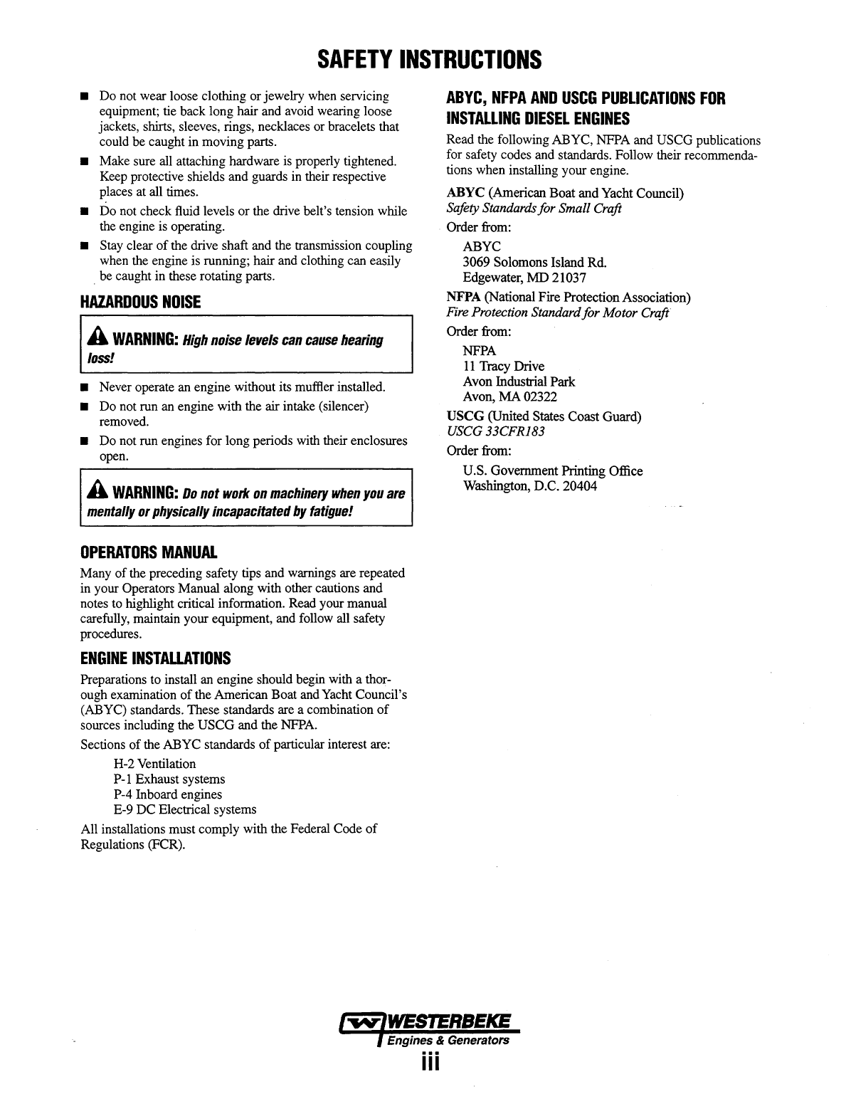 Westerbeke Diesel 90a Four Parts Manual