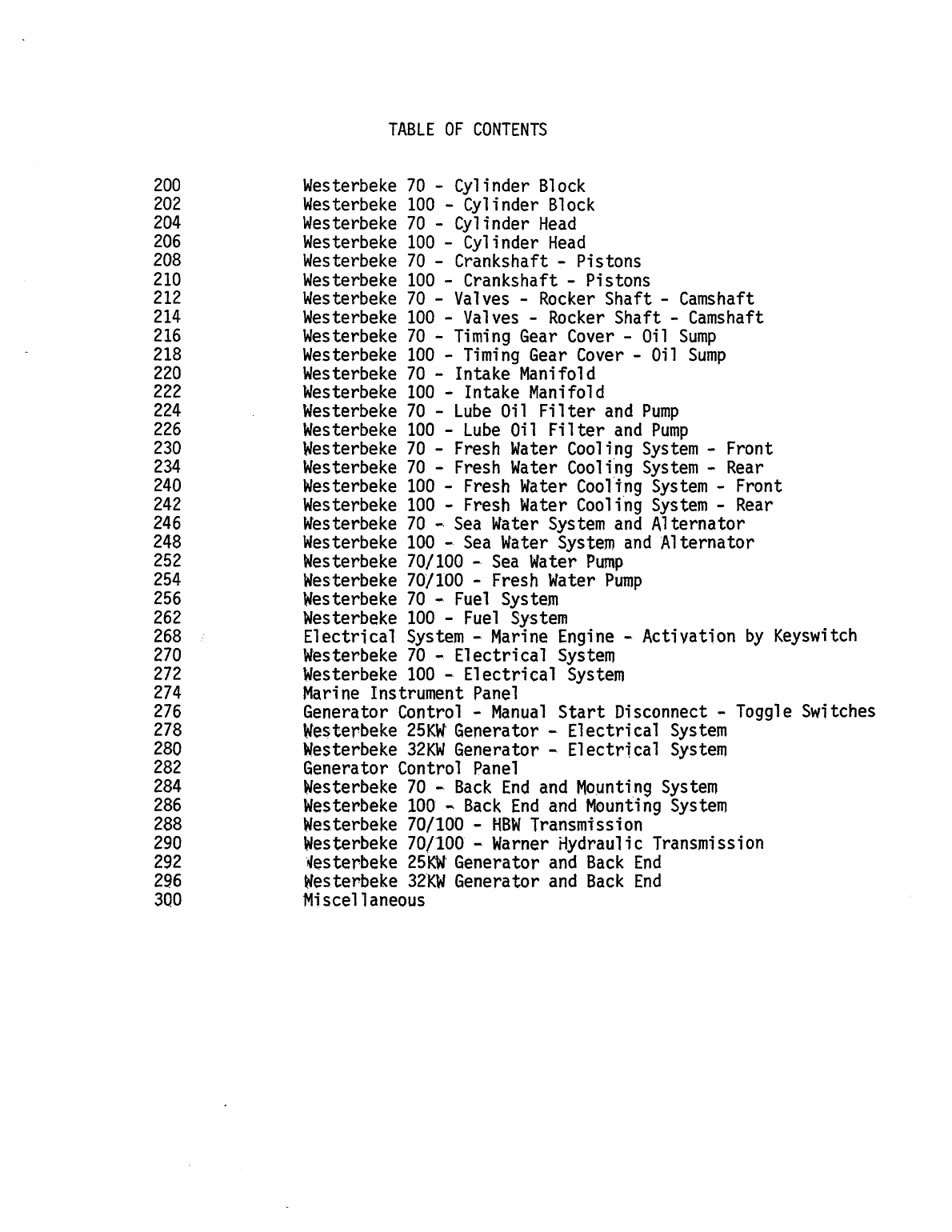 Westerbeke Diesel W 70 Operator's Manual