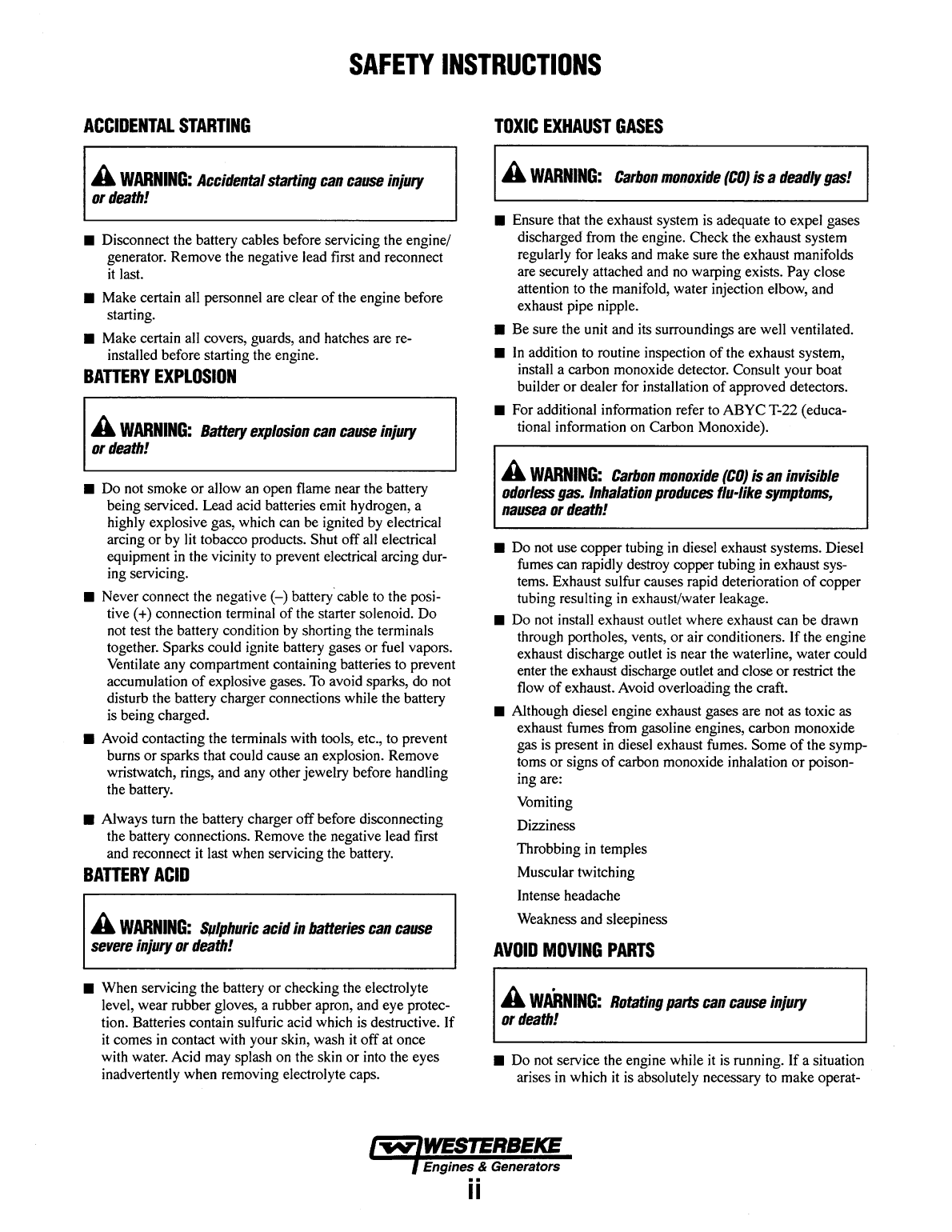 Westerbeke Diesel W 13a Parts Manual