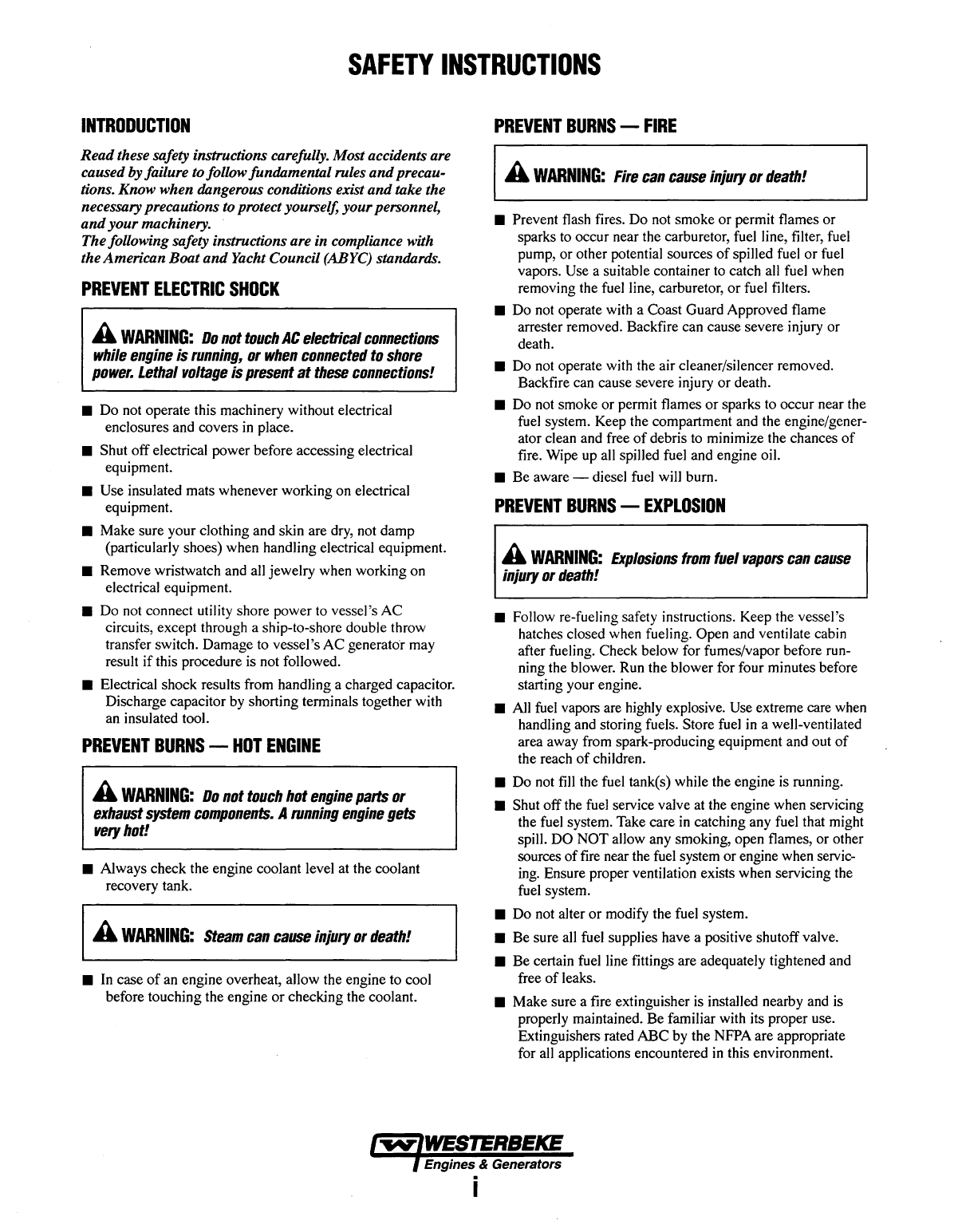 Westerbeke Diesel W 18 Parts Manual