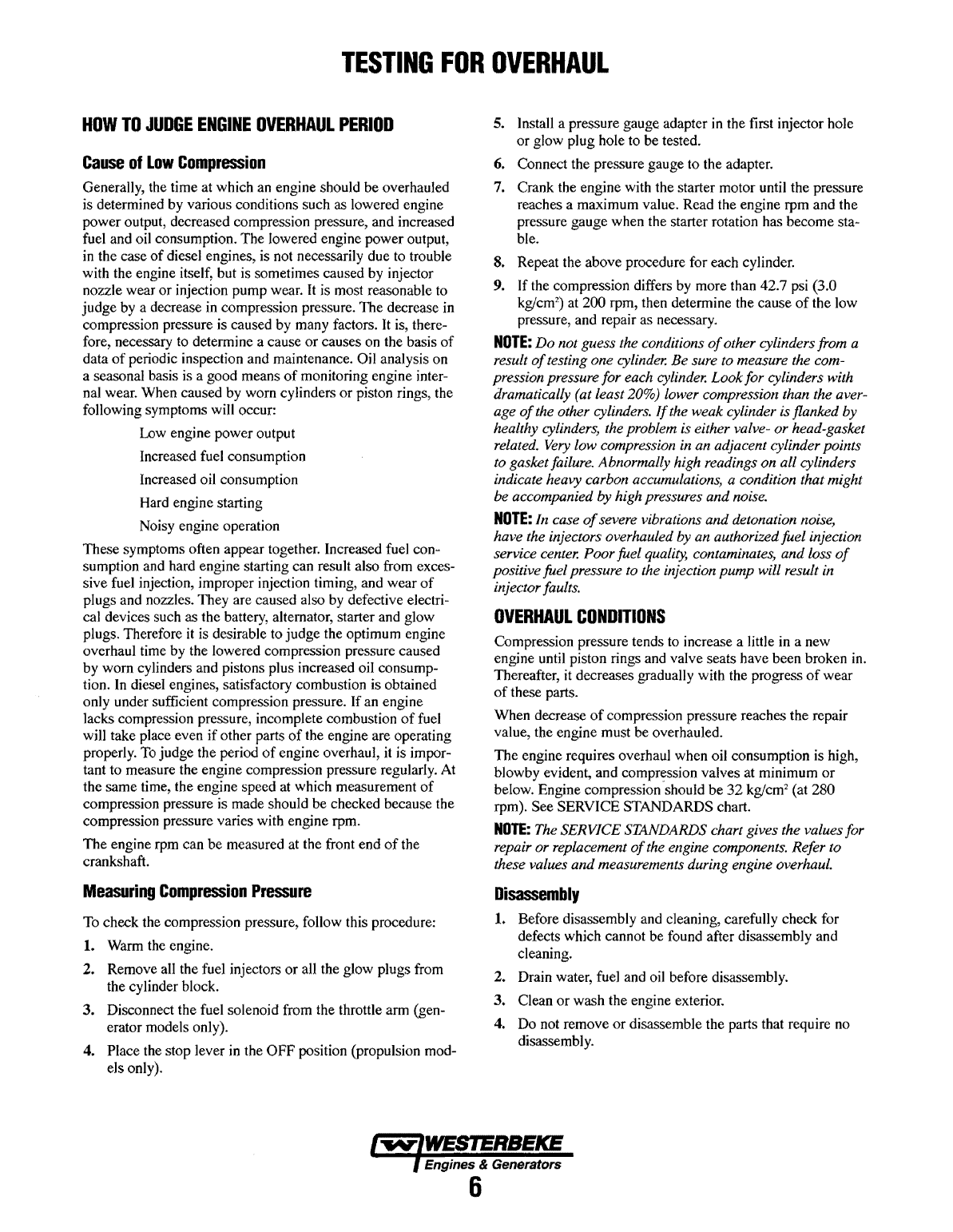 Westerbeke Diesel W 27 Parts Manual