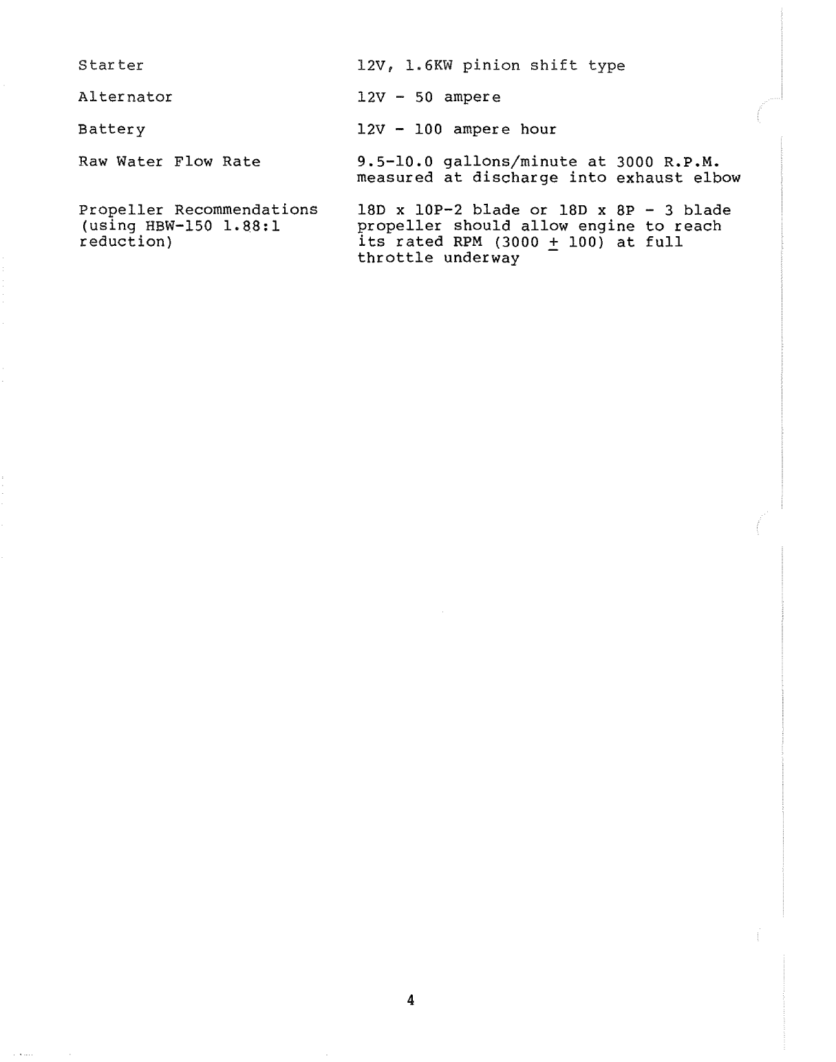 Westerbeke Diesel W 40na Operator's Manual