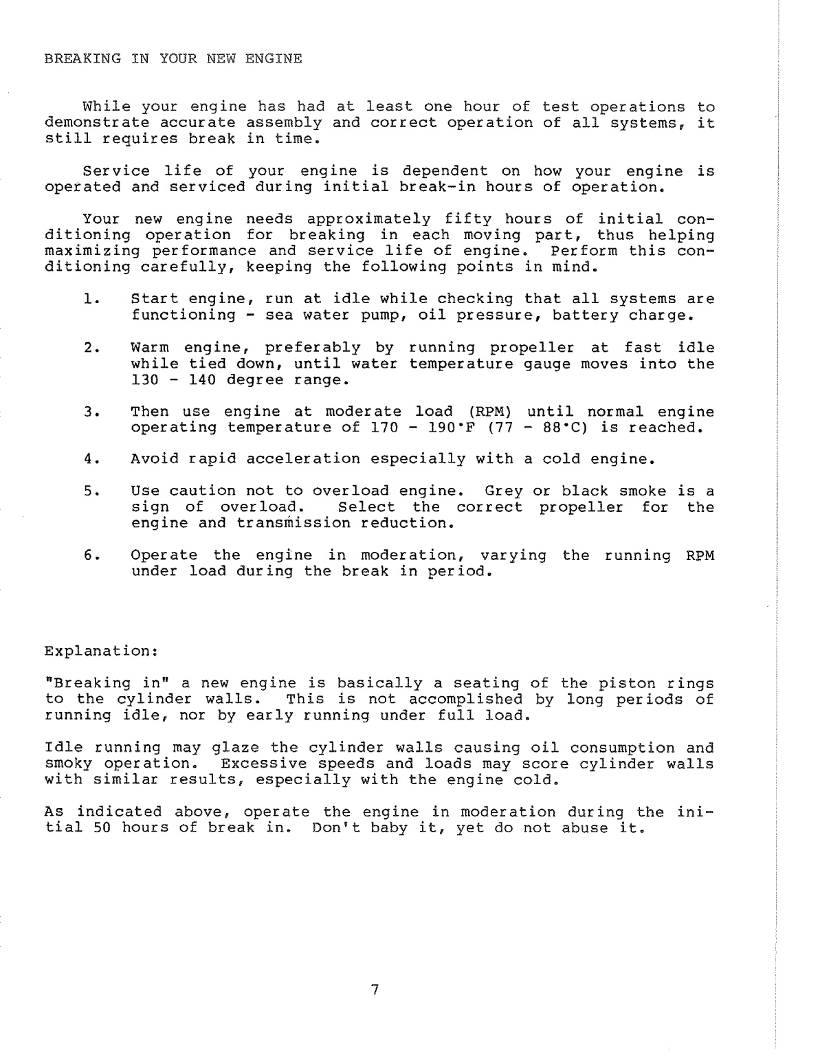 Westerbeke Diesel W 40na Operator's Manual