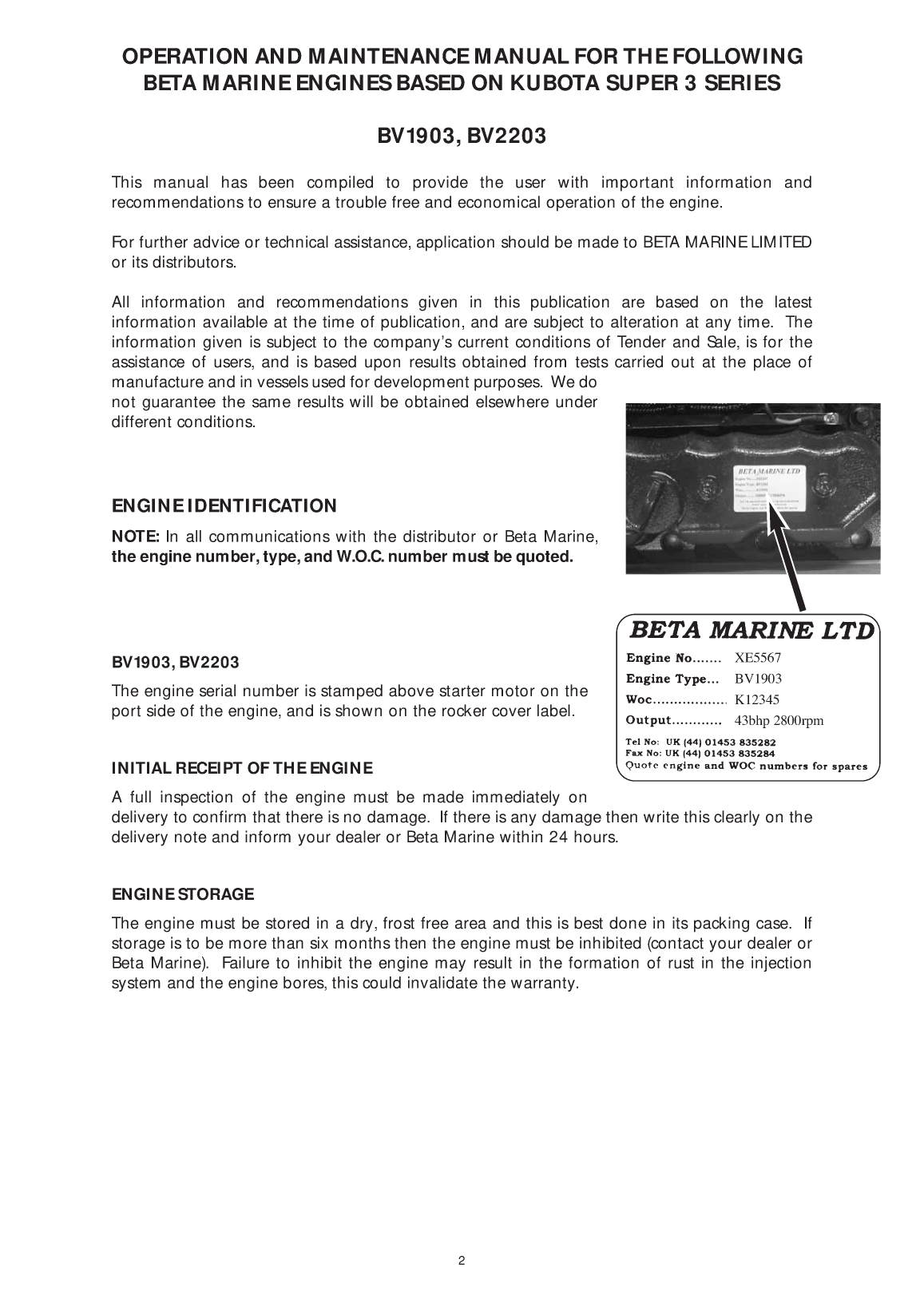 Beta 43 And 50 Bhp Engine Manual